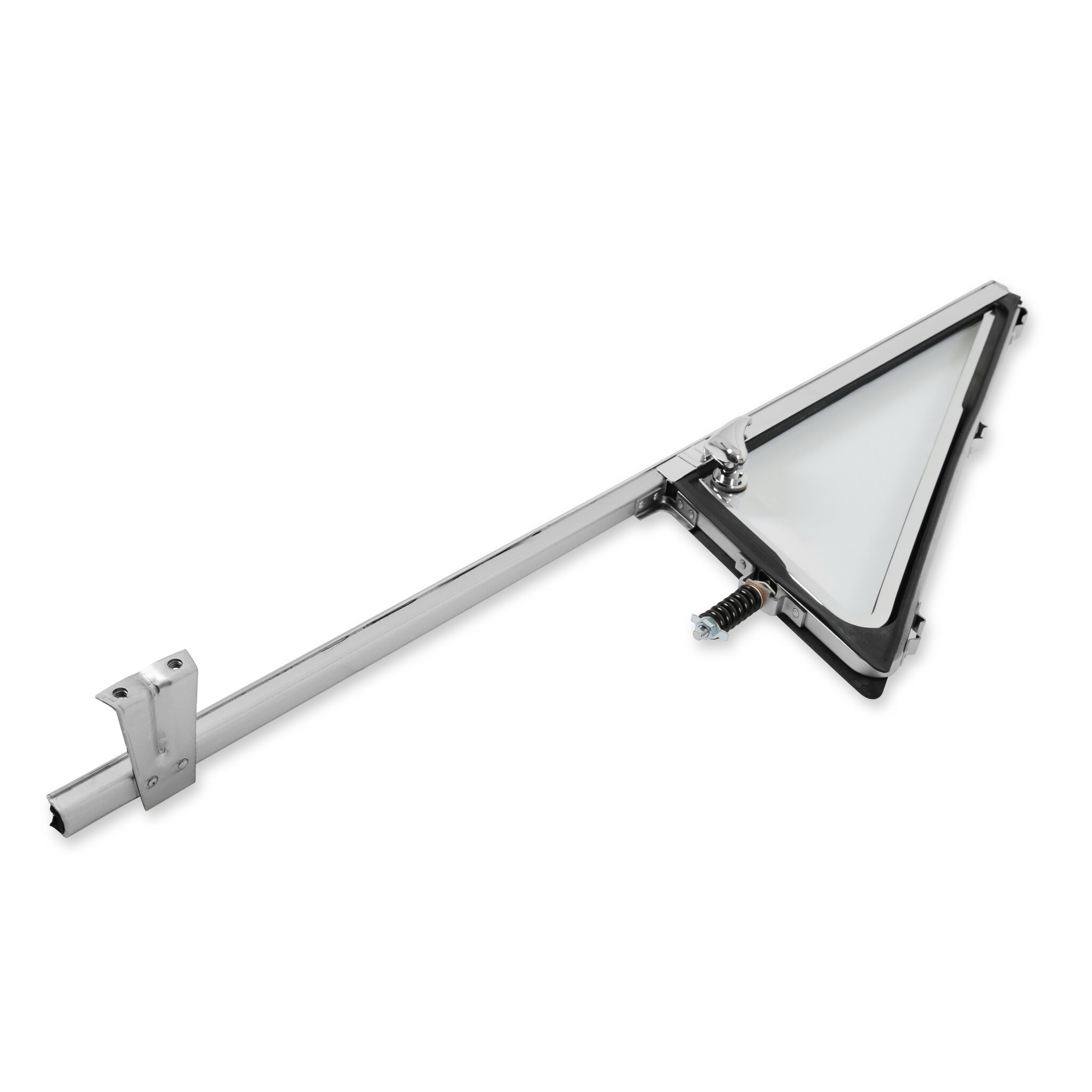 Brothers Trucks Vent Window Assembly - Chrome - Clear - Left - Image 4