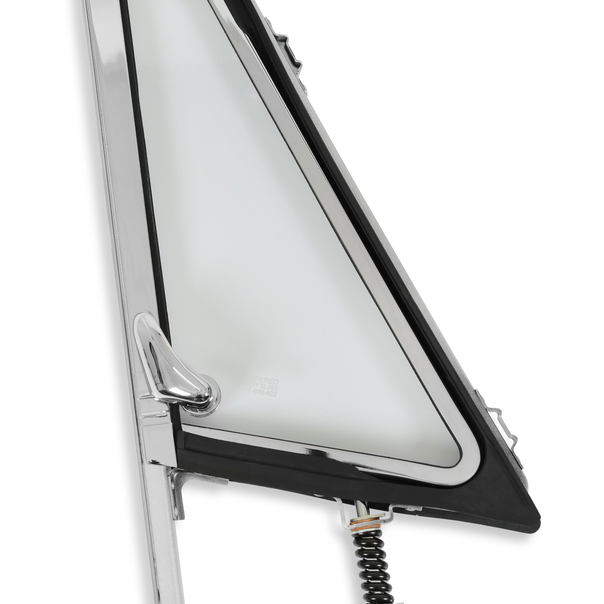Brothers Trucks Vent Window Assembly - Chrome - Clear - Left - Image 3