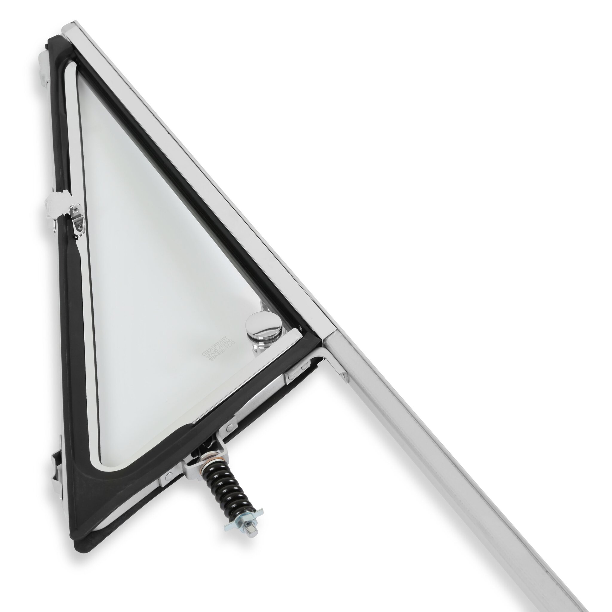 Brothers Trucks Vent Window Assembly - Chrome - Clear - Left - Image 2