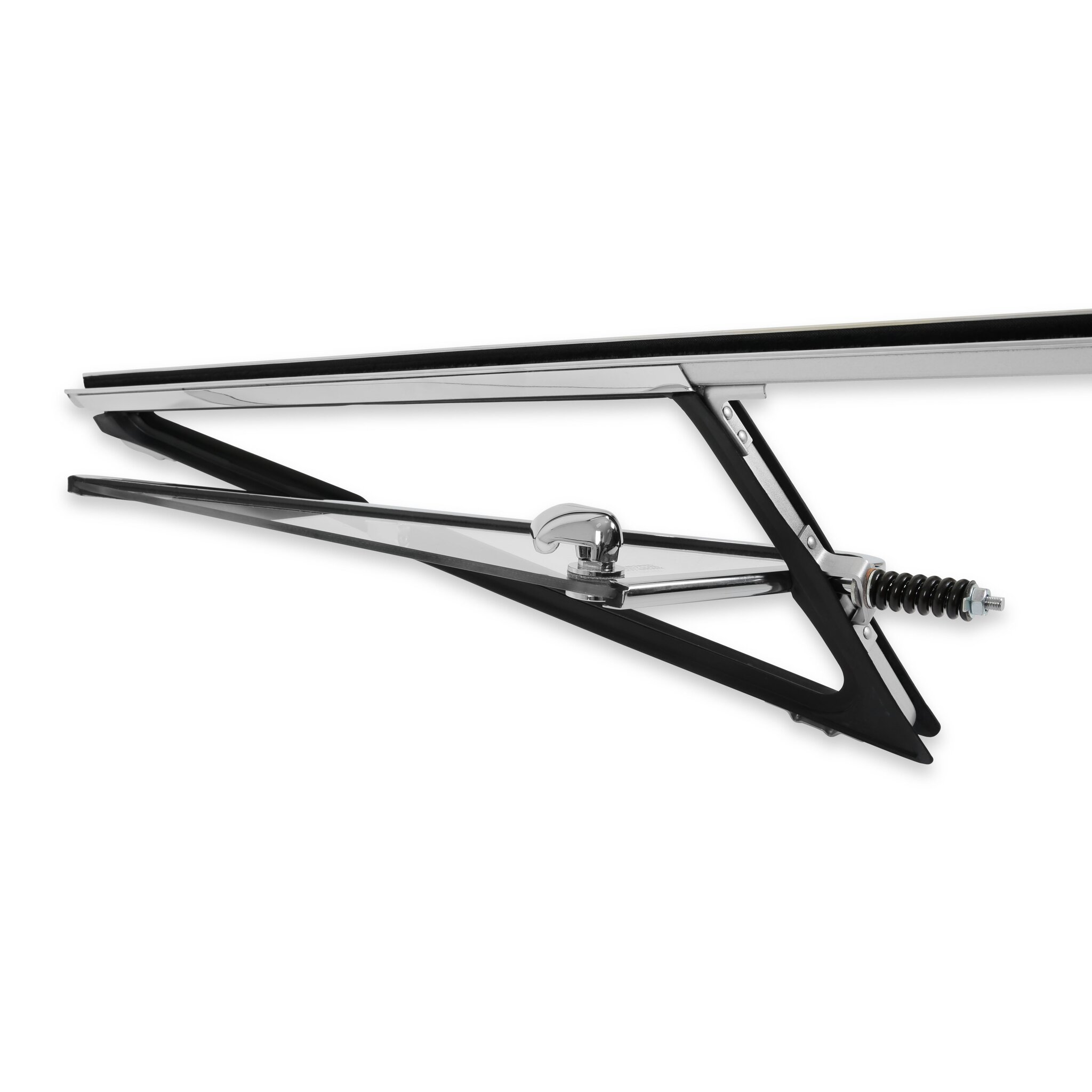 Brothers Trucks Vent Window Assembly - Chrome - Clear - Left