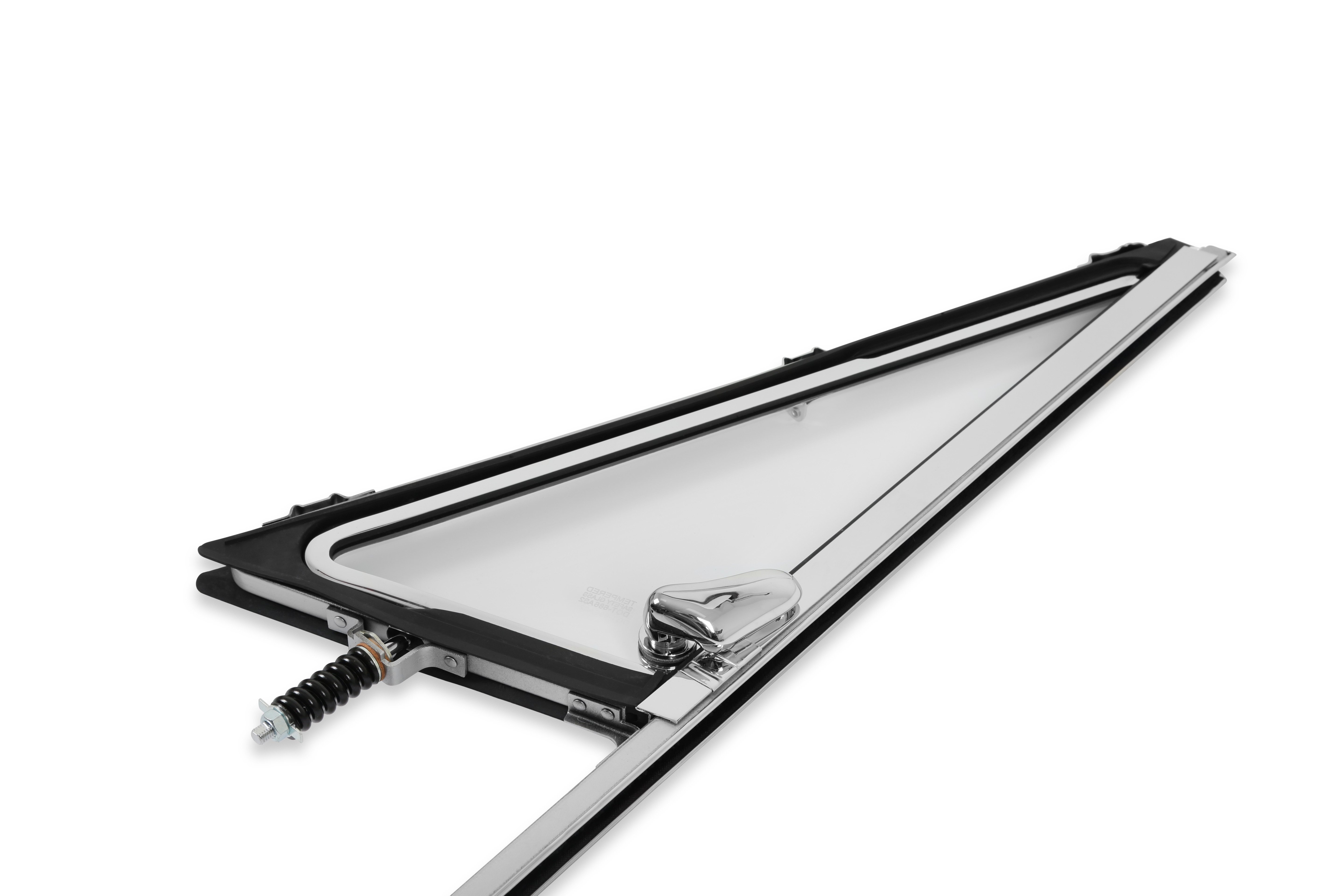 Brothers Trucks Vent Window Assembly - Chrome - Clear - Right