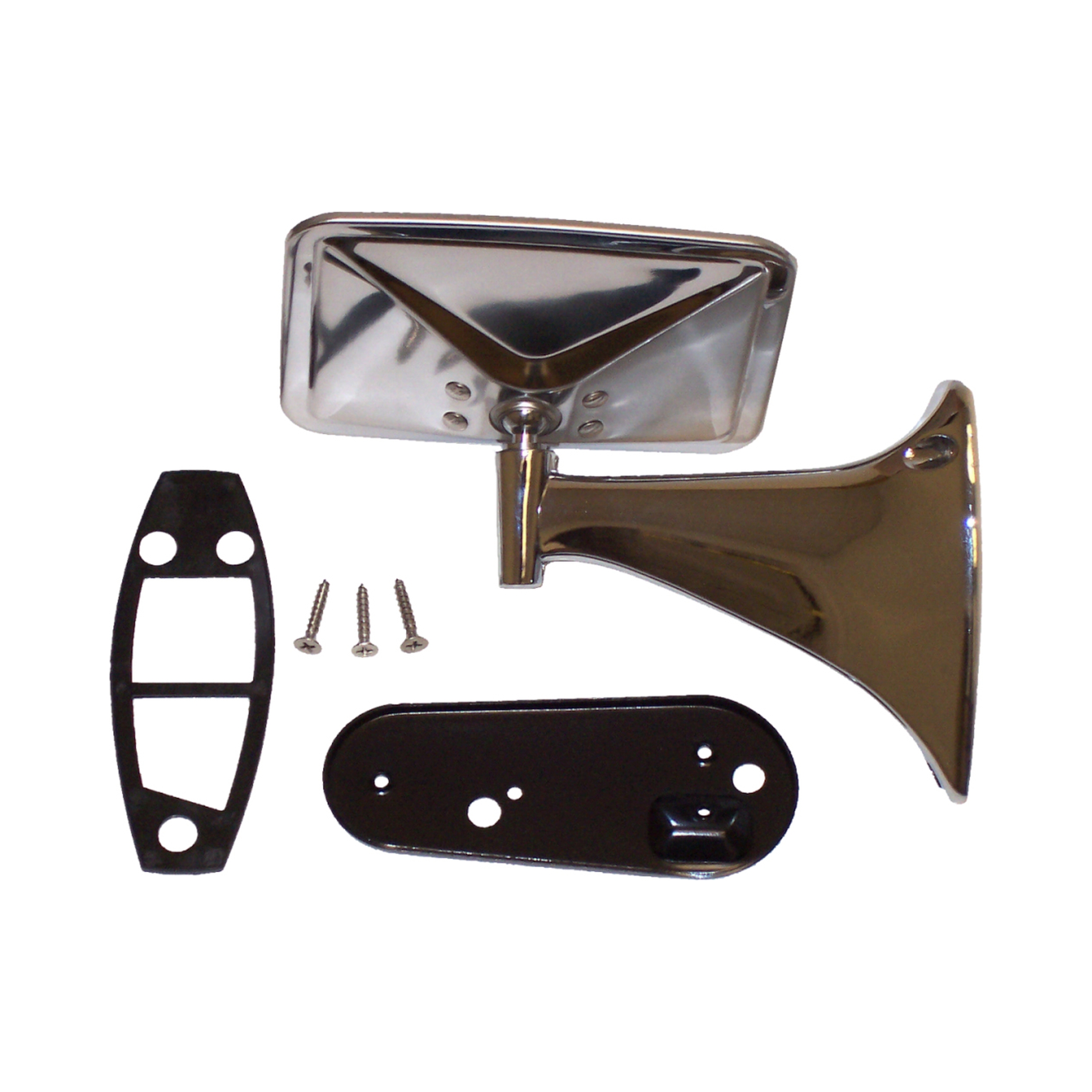 Brothers Trucks Outside Mirror - Chrome - Rectangle - LEFT