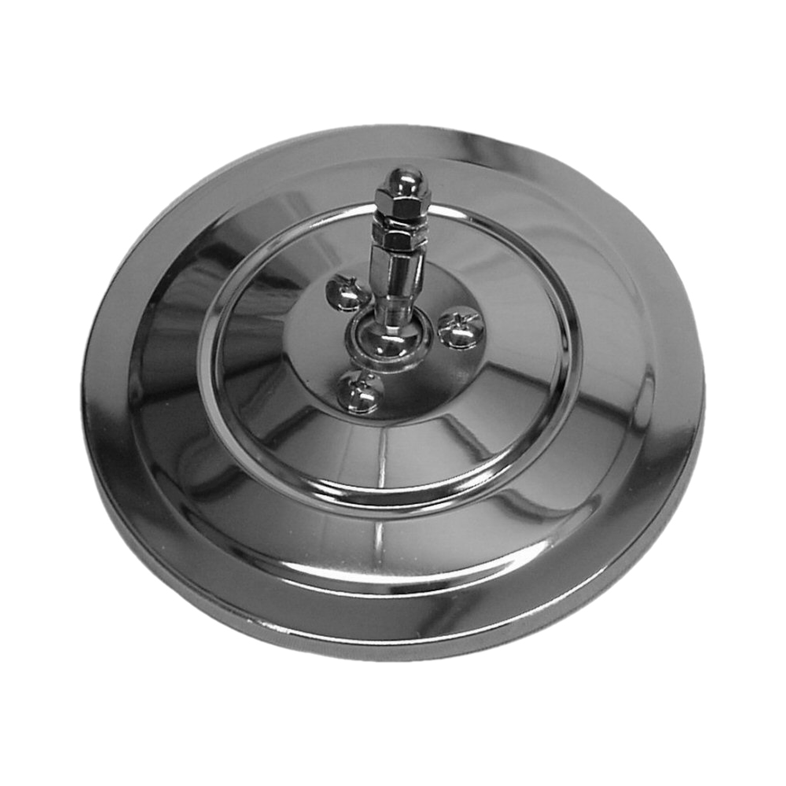 Brothers Trucks Mirror Head - Round - Ribbed - 5-inch - Chrome