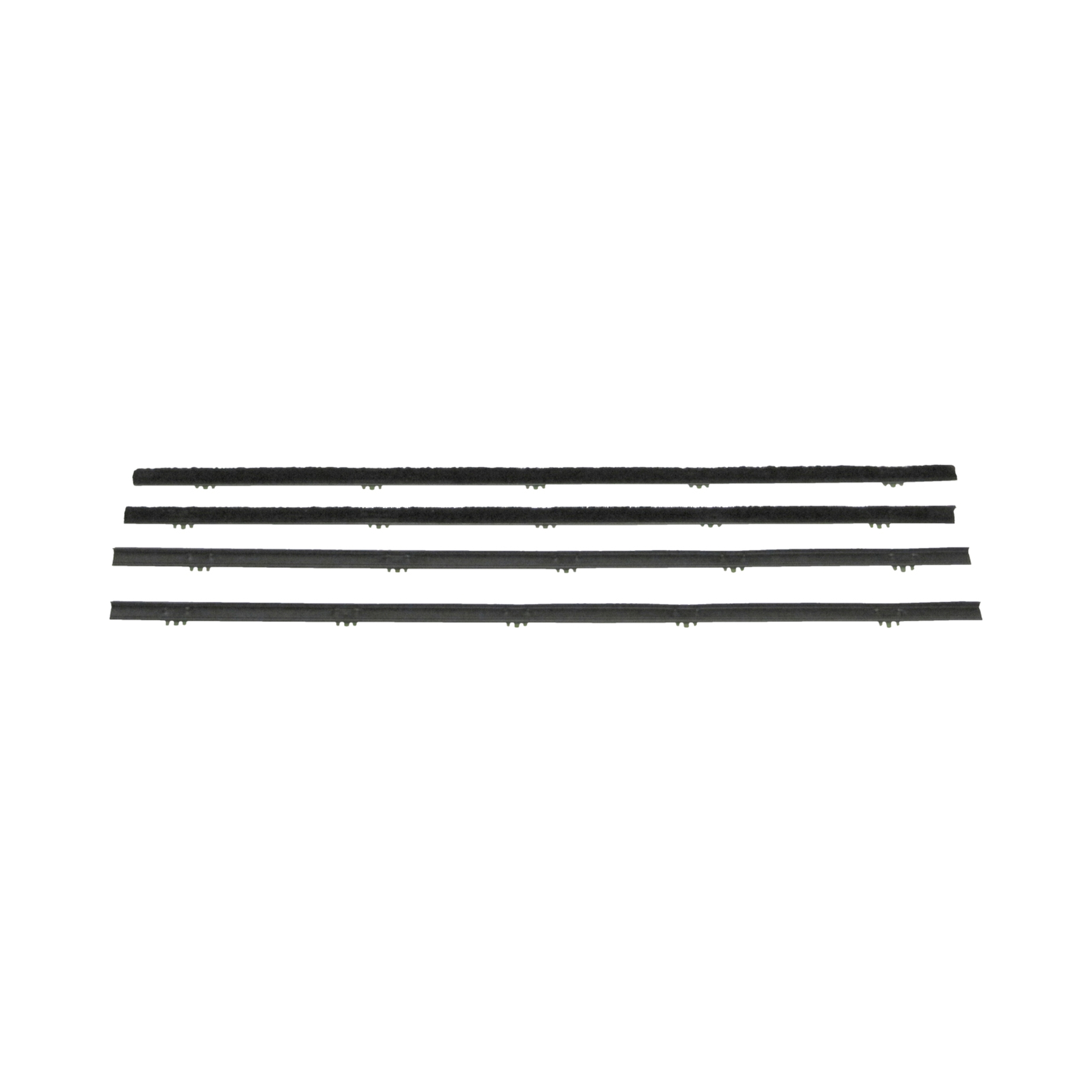Brothers Trucks Door Glass Windowfelt-4 Pieces - w/ Chrome - Left/Right