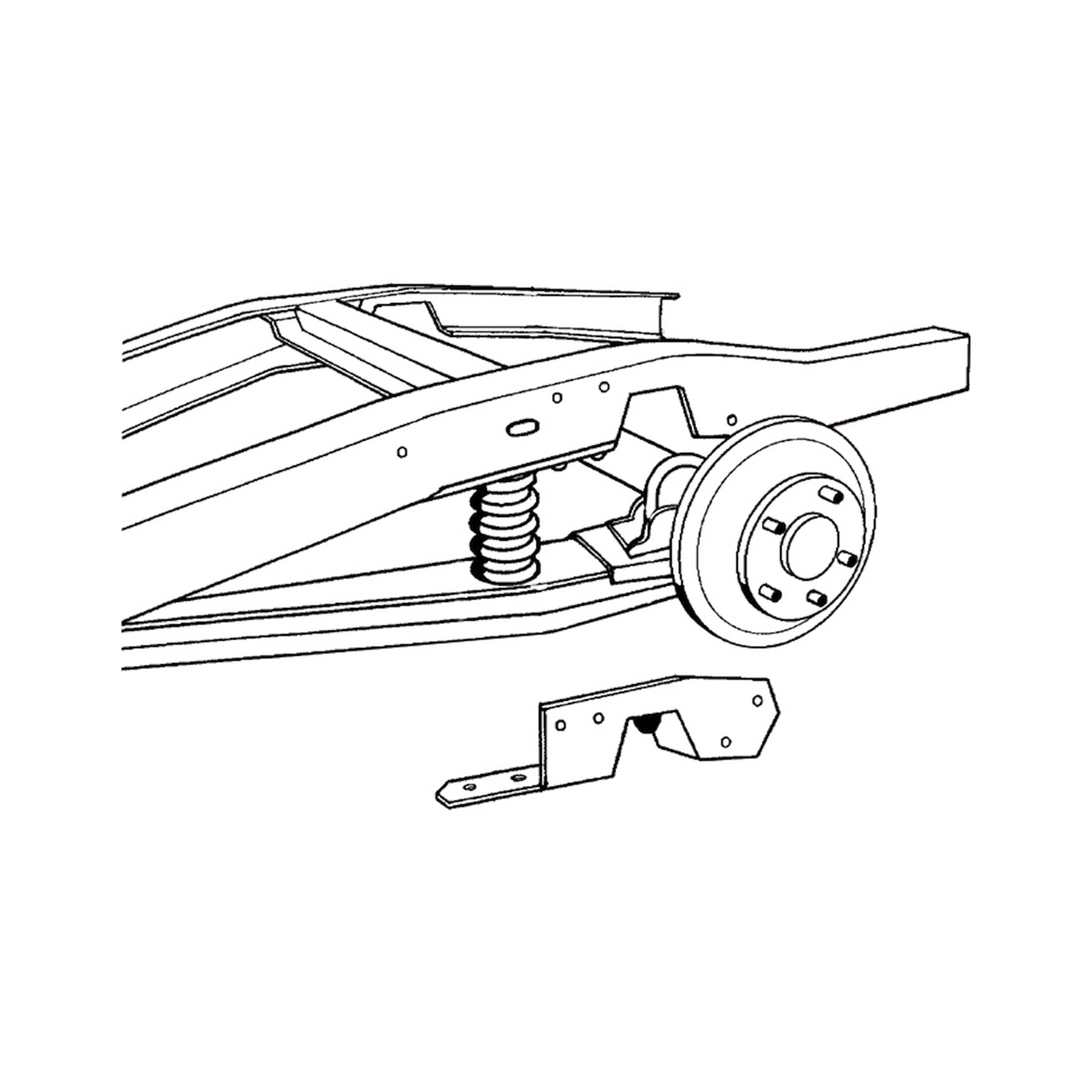 Brothers Trucks Rear C-Notch Frame Kit - Standard