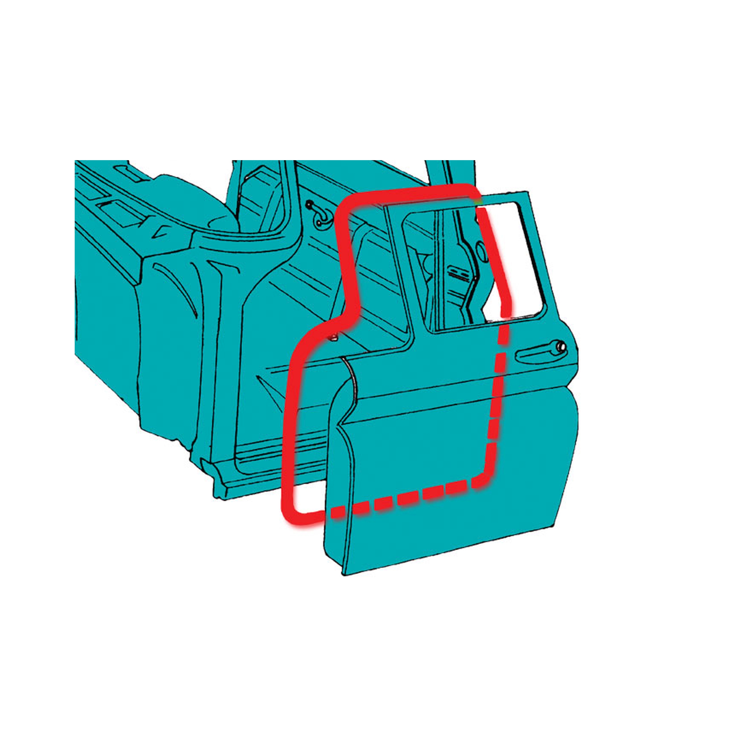 Brothers Trucks Door Weatherstrip Set - Pair