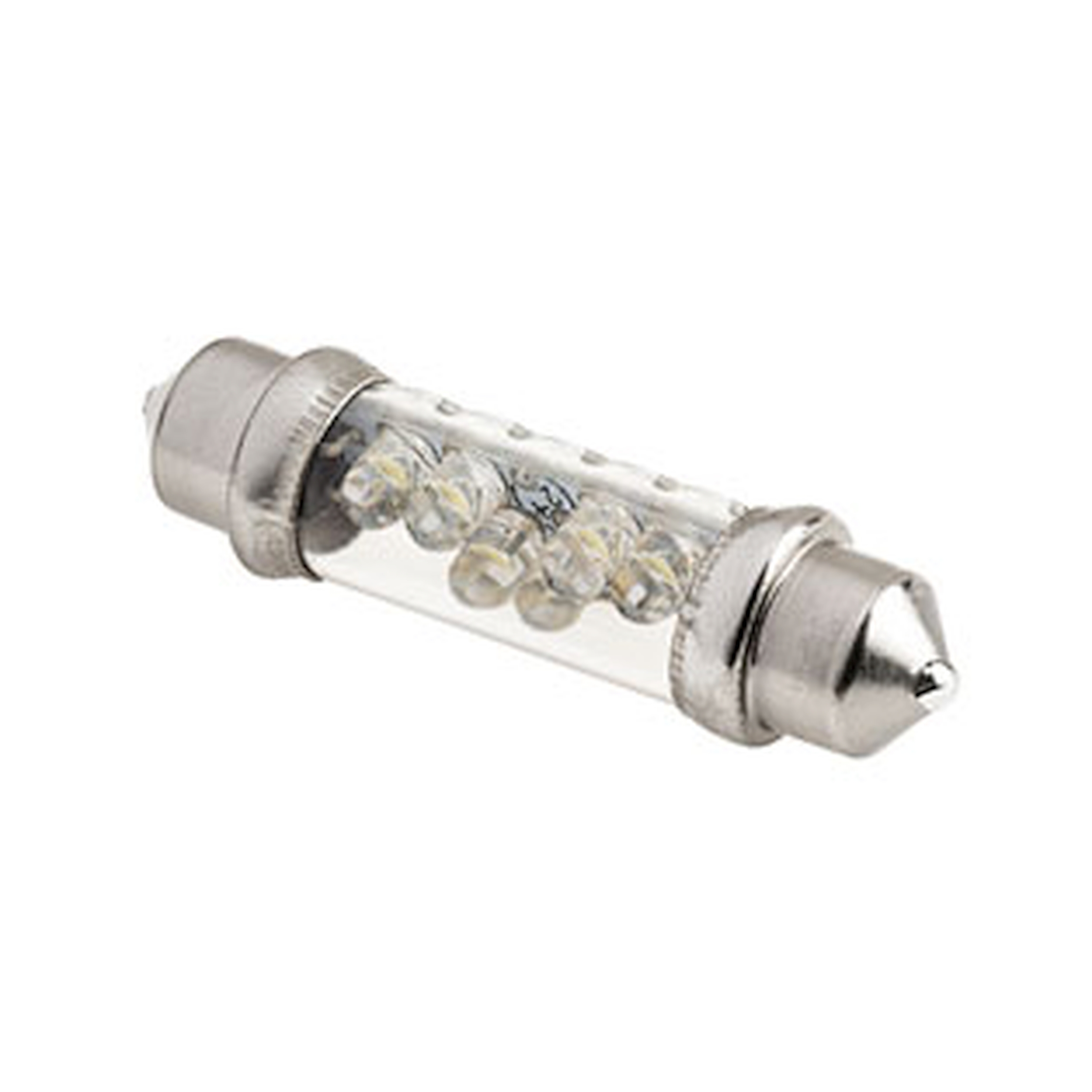 Brothers Trucks Dome Lamp Assembly - Clear Lens - Chrome - LED Bulb - Image 2