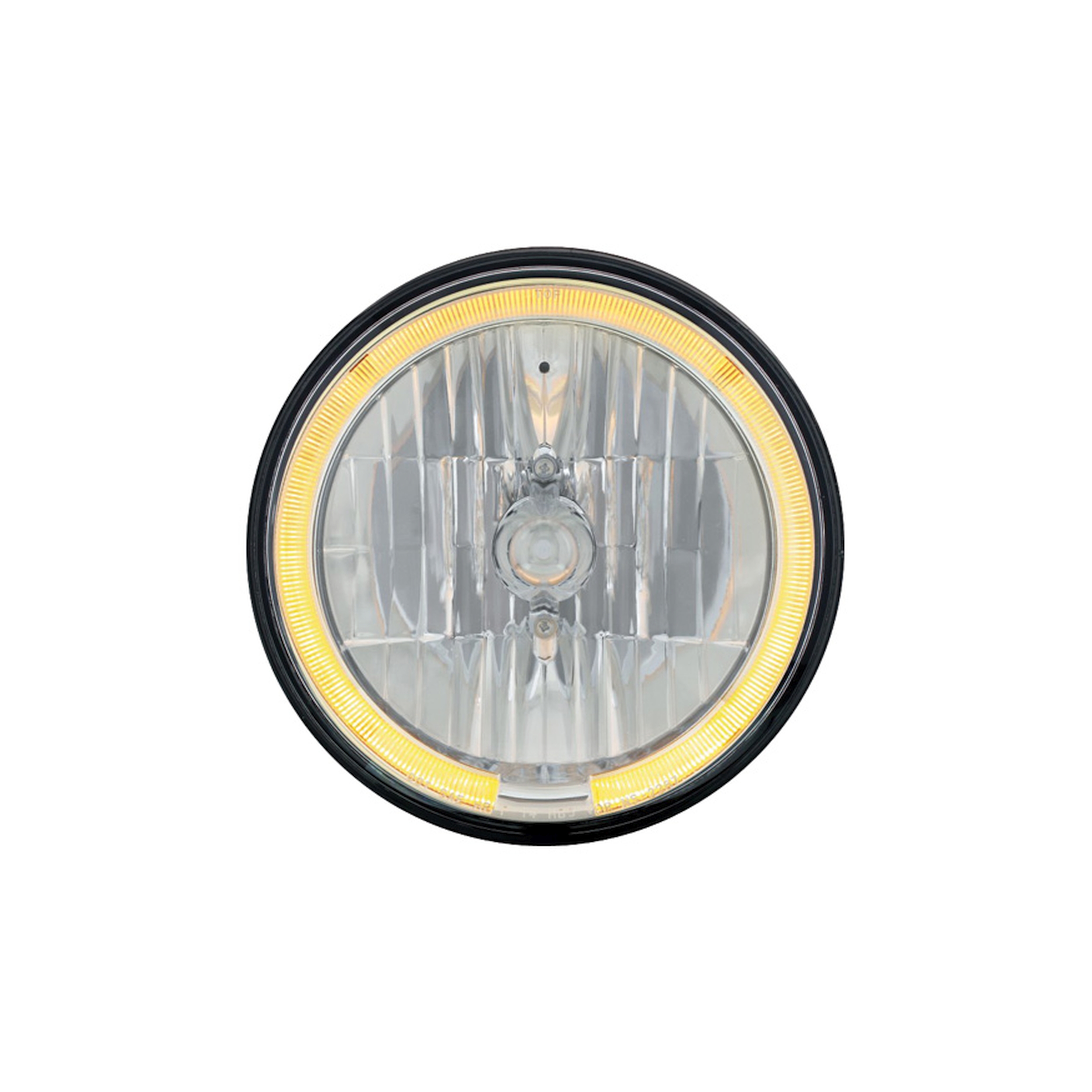 Brothers Trucks Euro Crystal Headlight - 7-inch - With LED Aux Light - Halo - Image 2