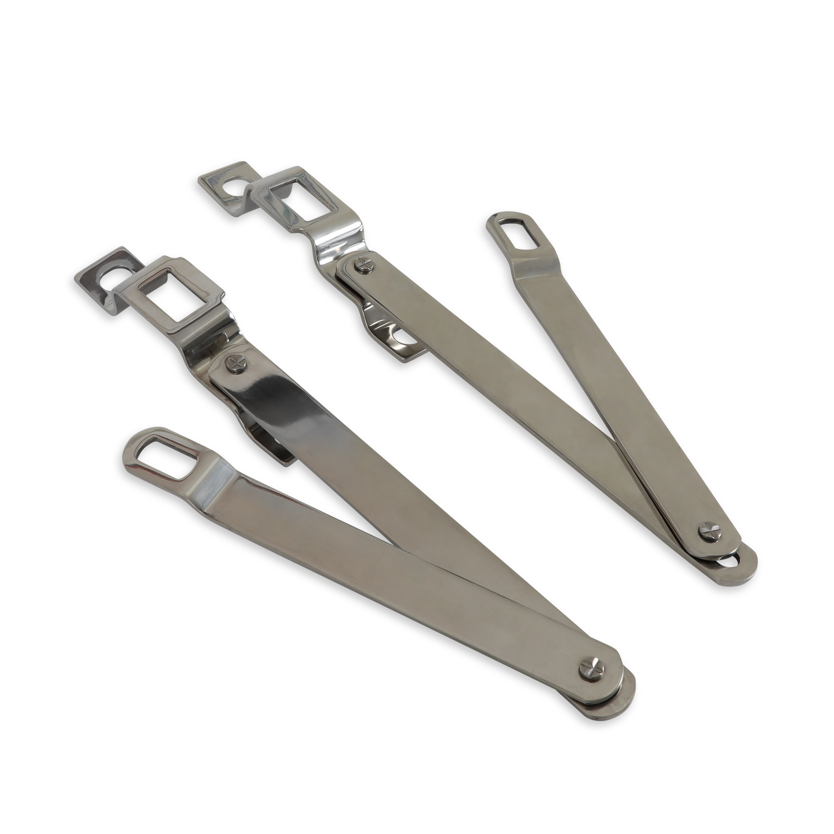 Brothers Trucks Tailgate Link Set - Fleetside - Stainless Steel - Pair