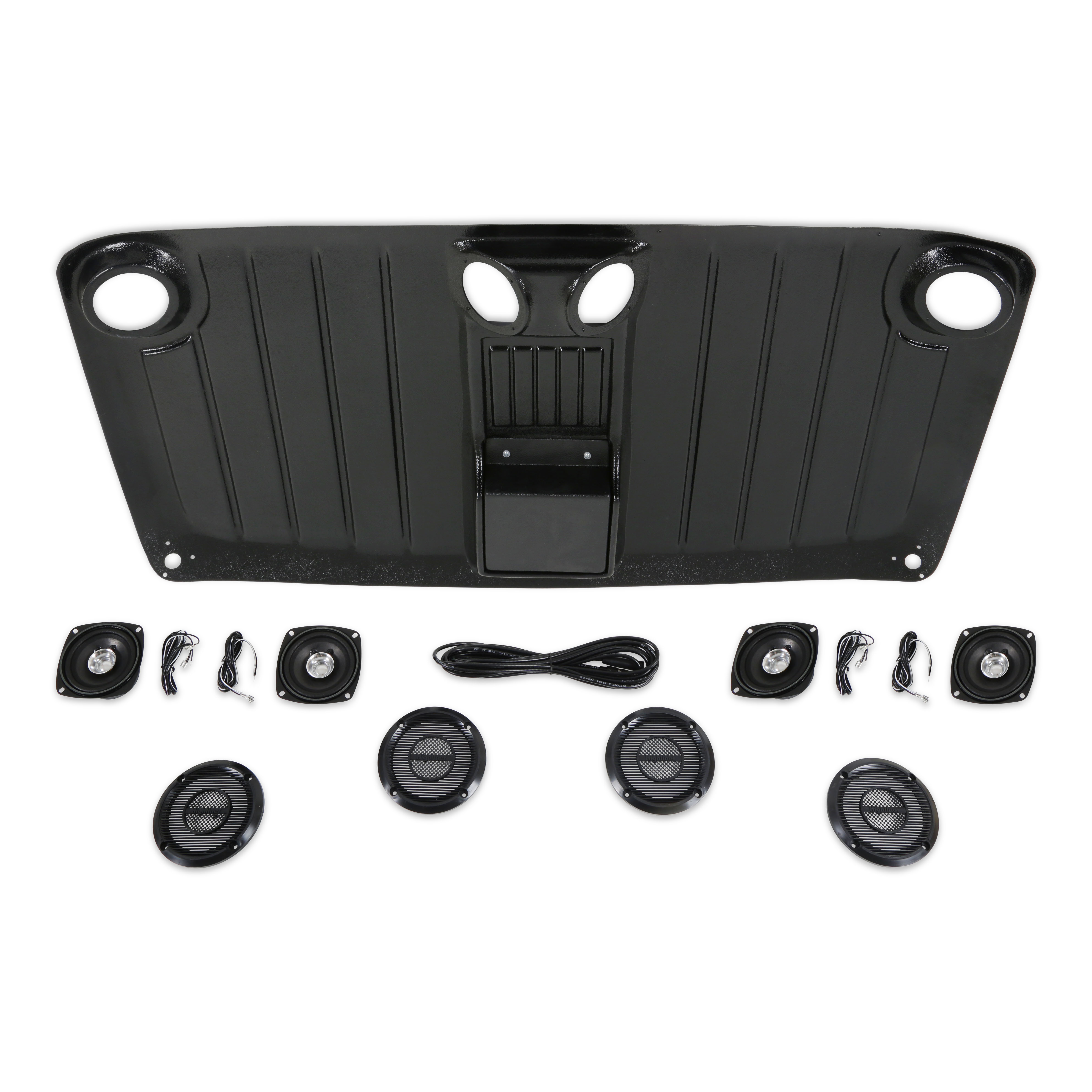 Brothers Trucks Custom "Highliner" Headliner - Black - with Speakers - Image 9