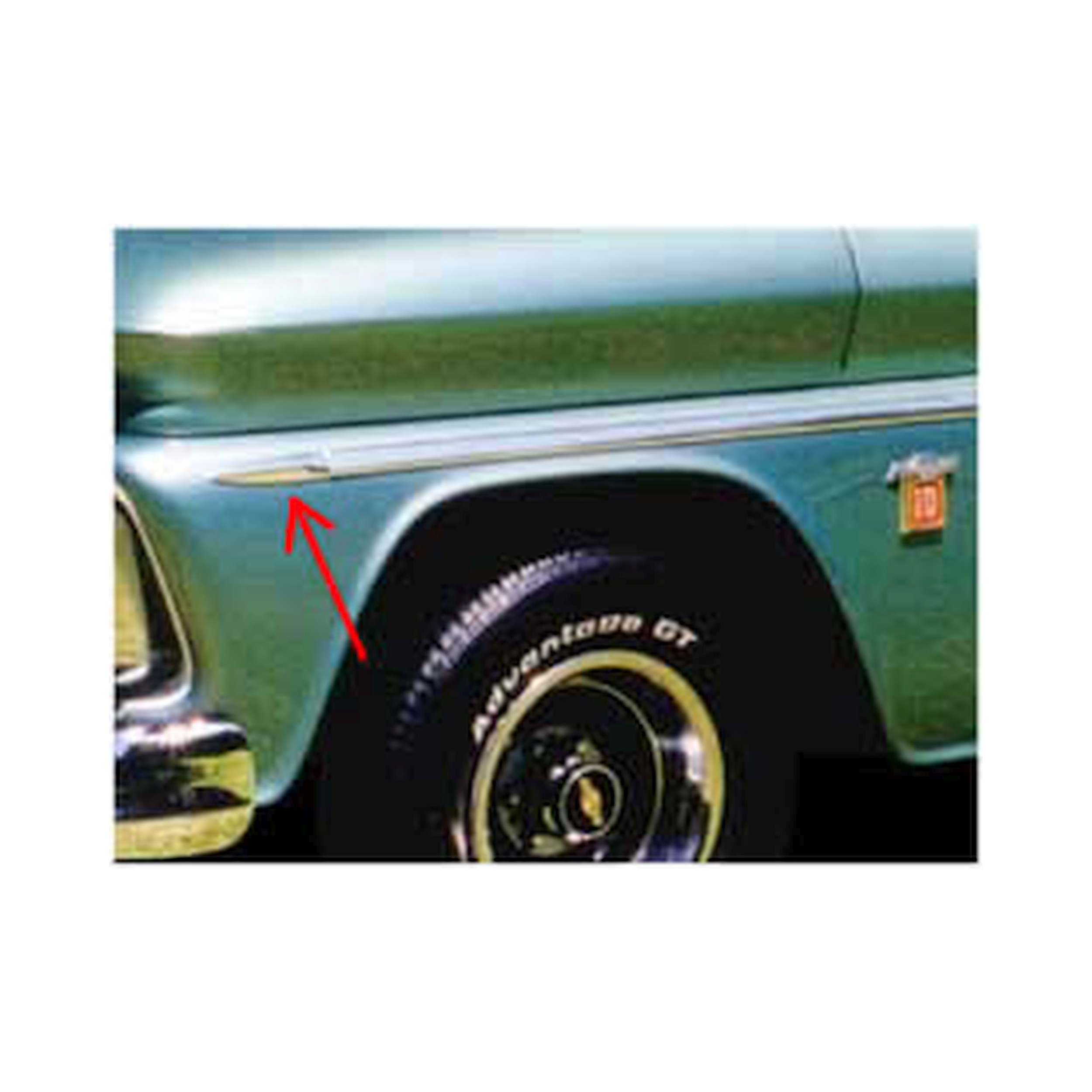 Brothers Trucks Fender Molding - Point Tip - Left/Right - Each