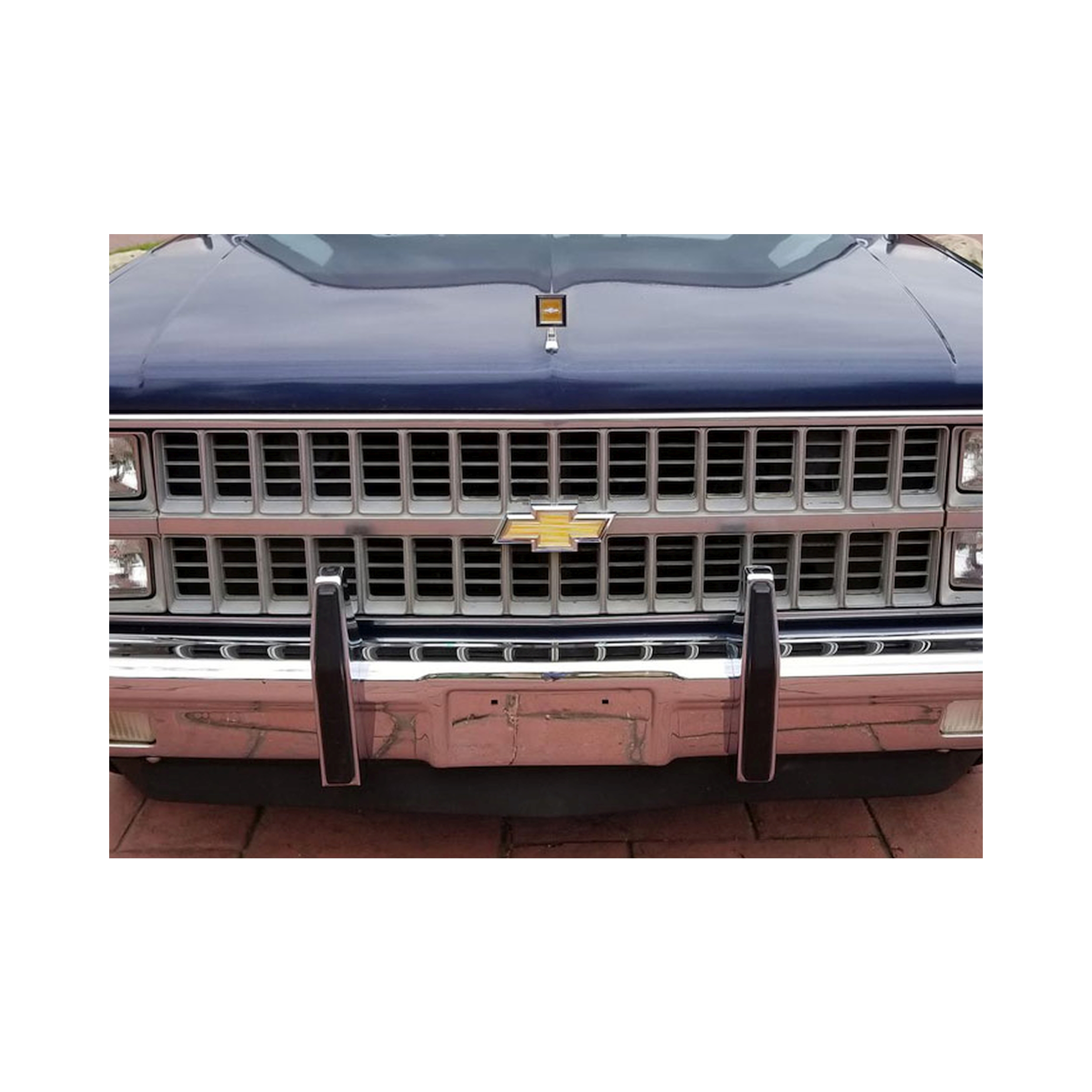 Brothers Trucks Grille - Chrome/Gray - Dual Headlights - Image 2