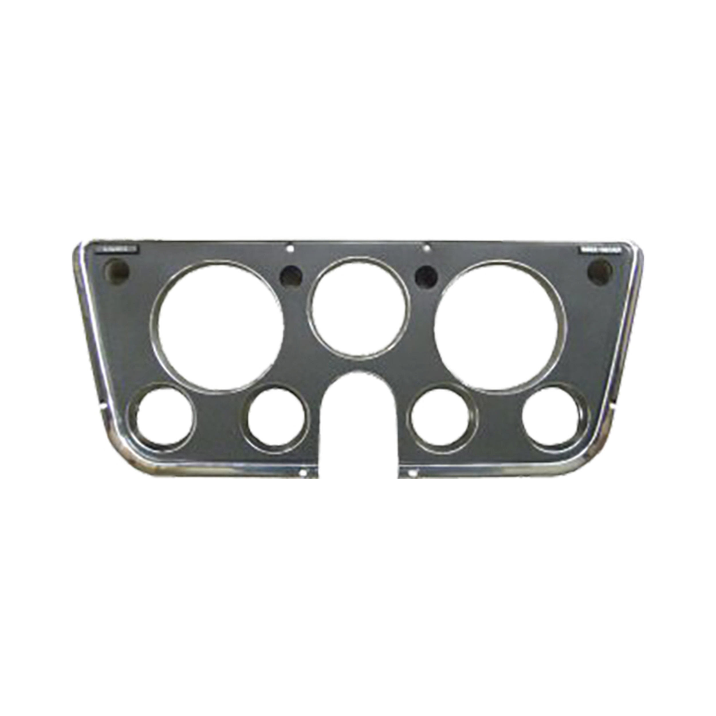 Brothers Trucks Dash Bezel - Fits 7-Gauges - Black/Chrome