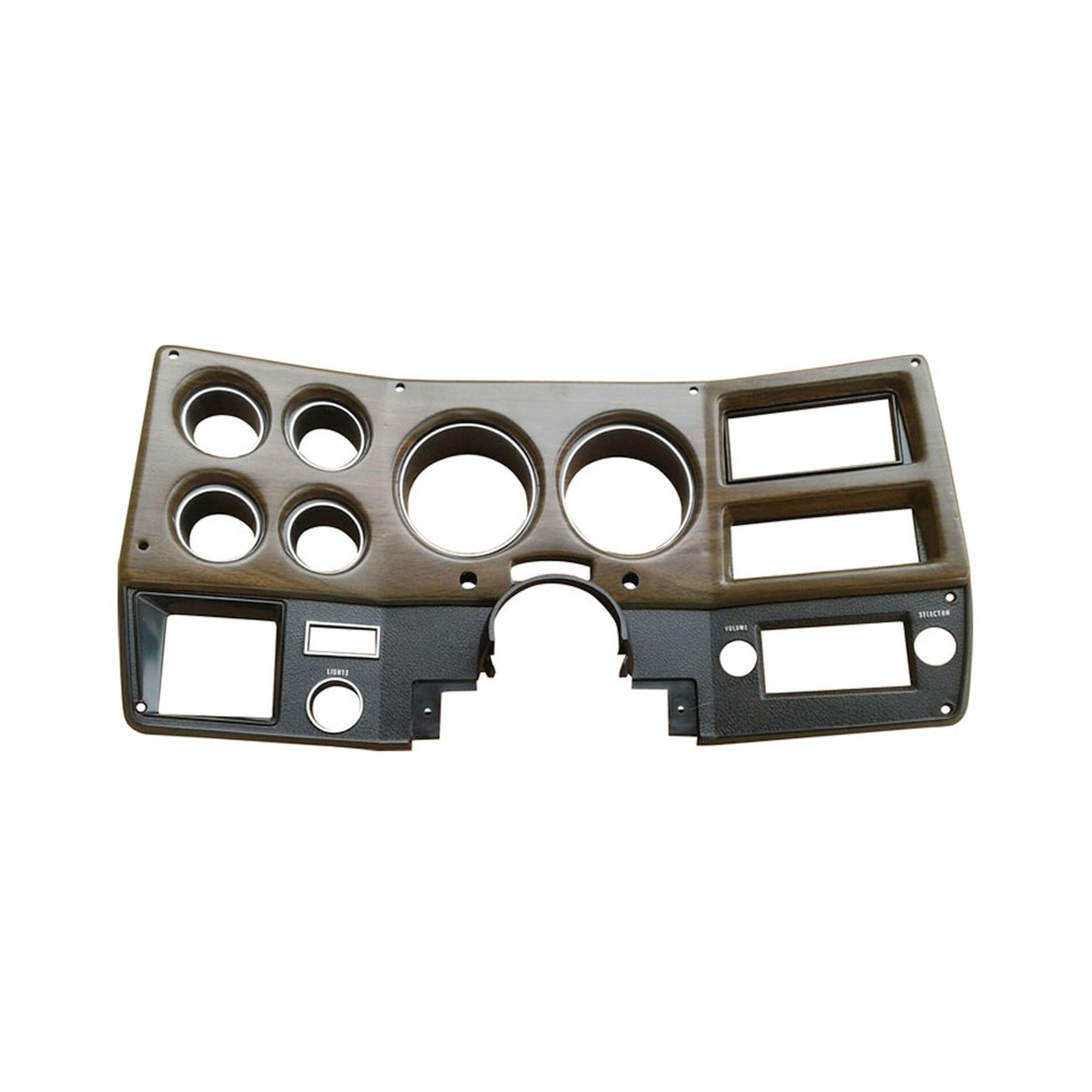 Brothers Trucks Instrument Bezel - Silver/Woodgrain