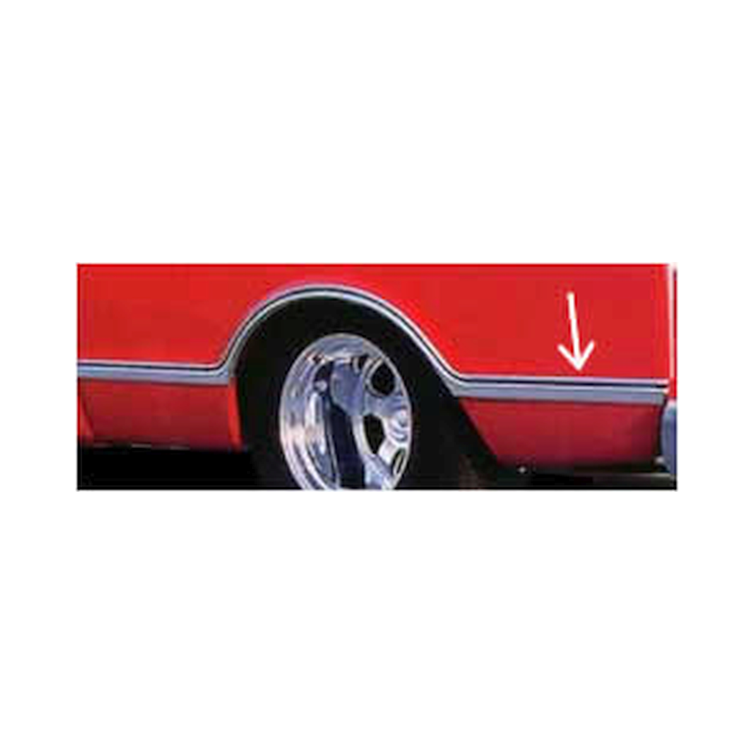 Brothers Trucks Bedside Molding - Rear Of Wheel - Shortbed/Fleetside - Right