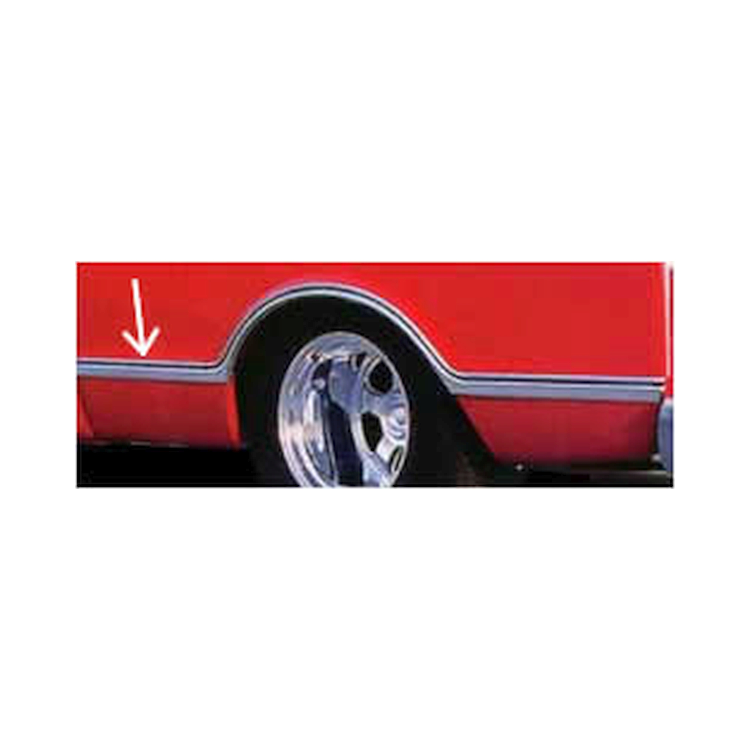 Brothers Trucks Bedside Molding - Rear - Front Of Wheel - Longbed/Fleetside-Left
