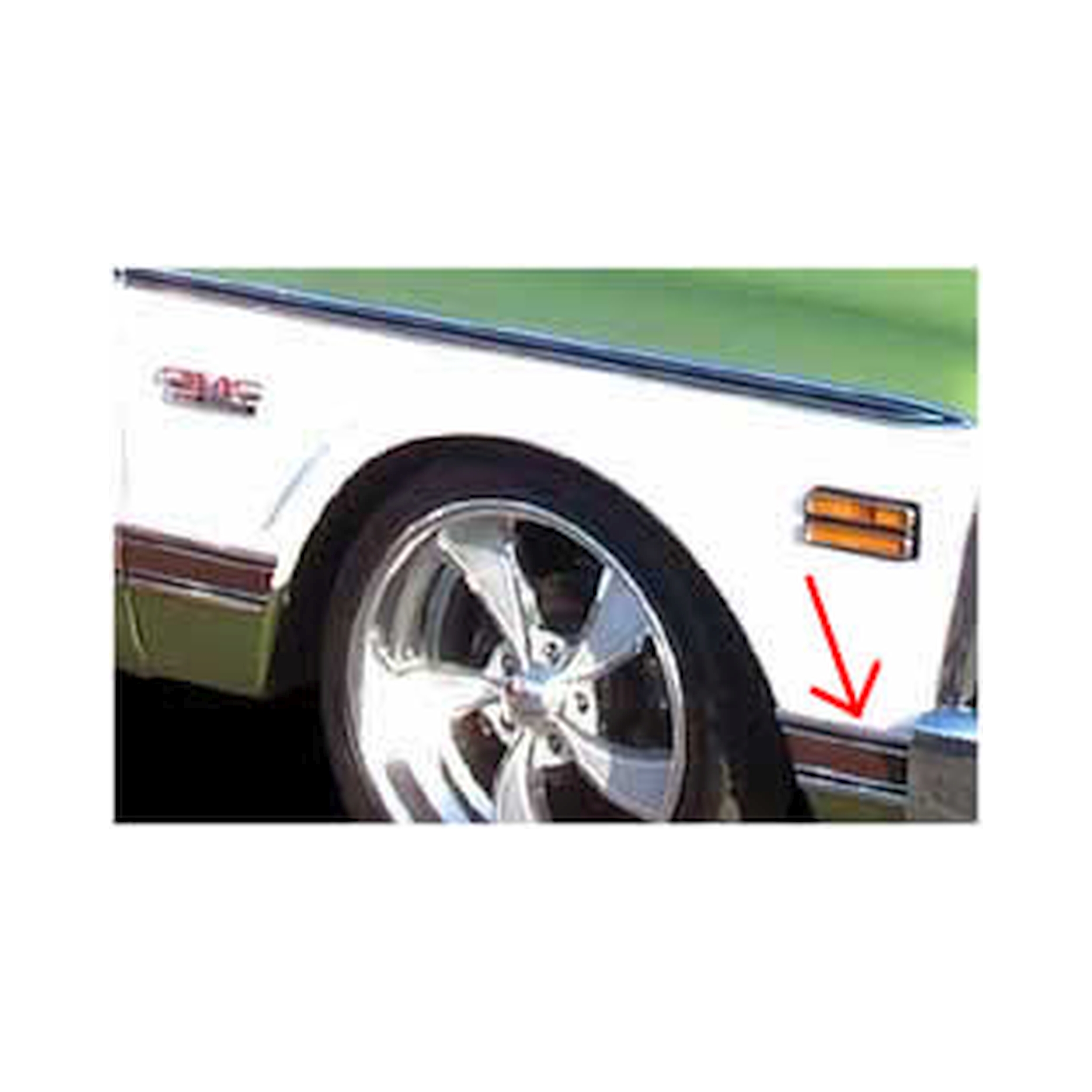 Brothers Trucks  Fender Molding - Front Of Wheel - Black - Left