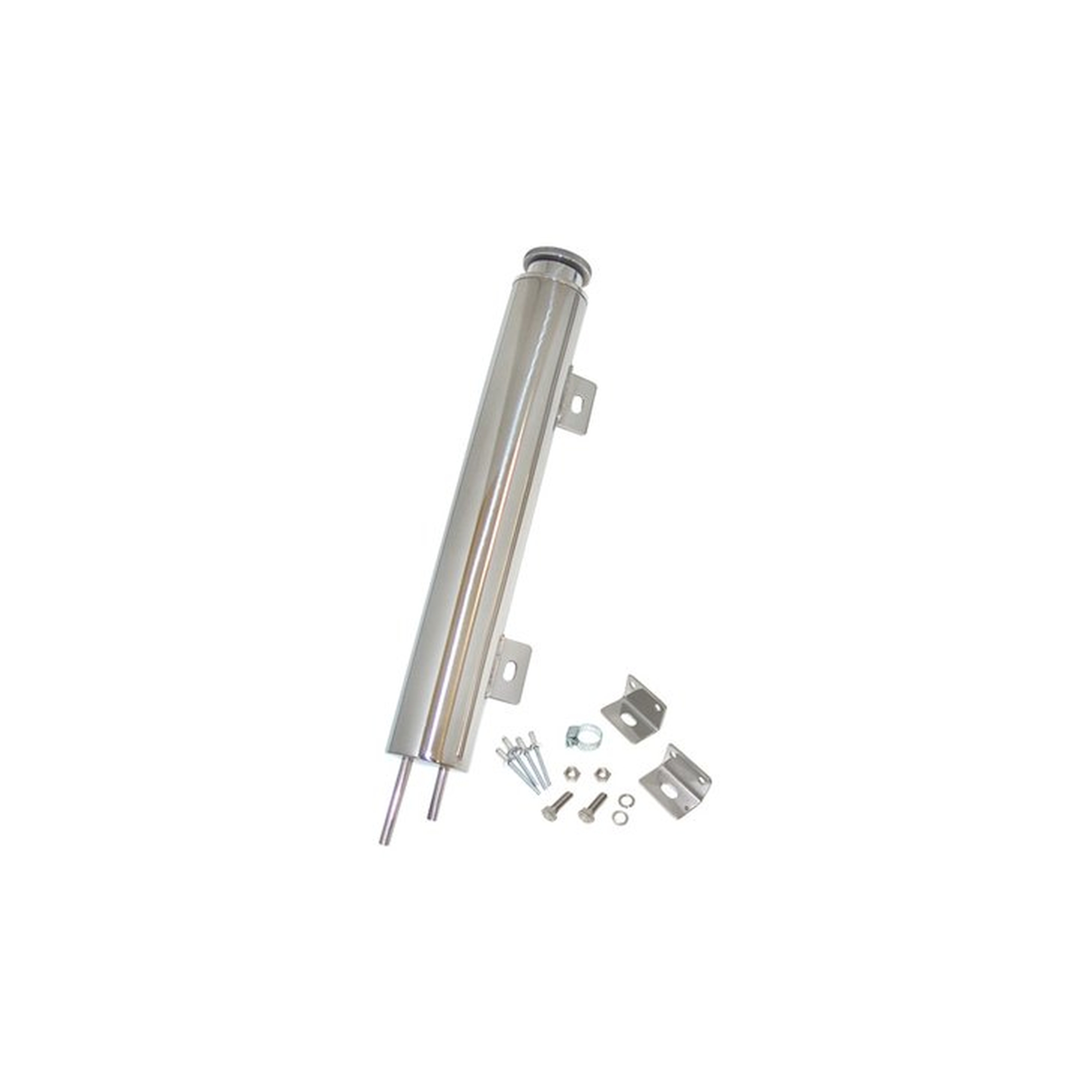 Brothers Trucks Polished Coolant Overflow Tank Kit - 13-Inch -Polished Stainless