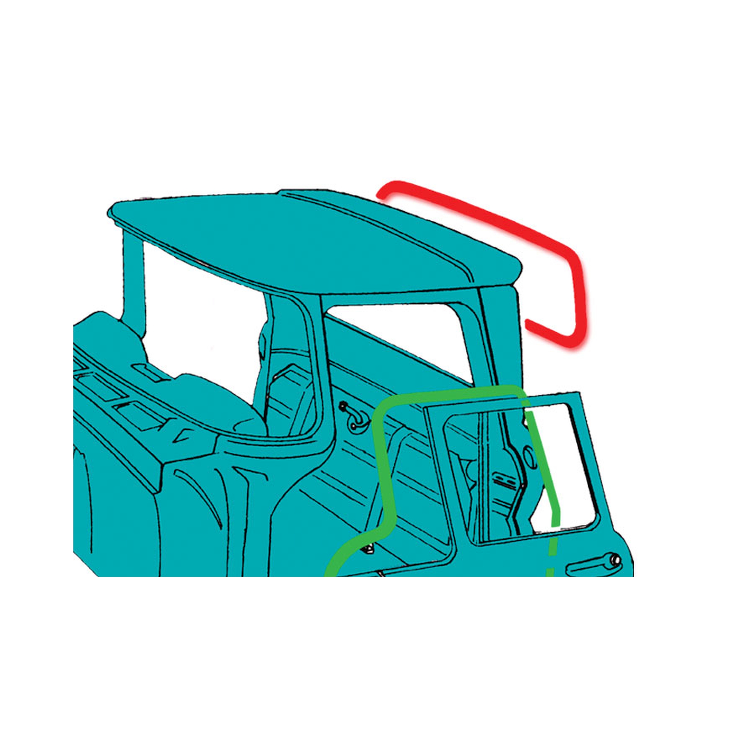Brothers Trucks Rear Window Seal - Large - Chrome