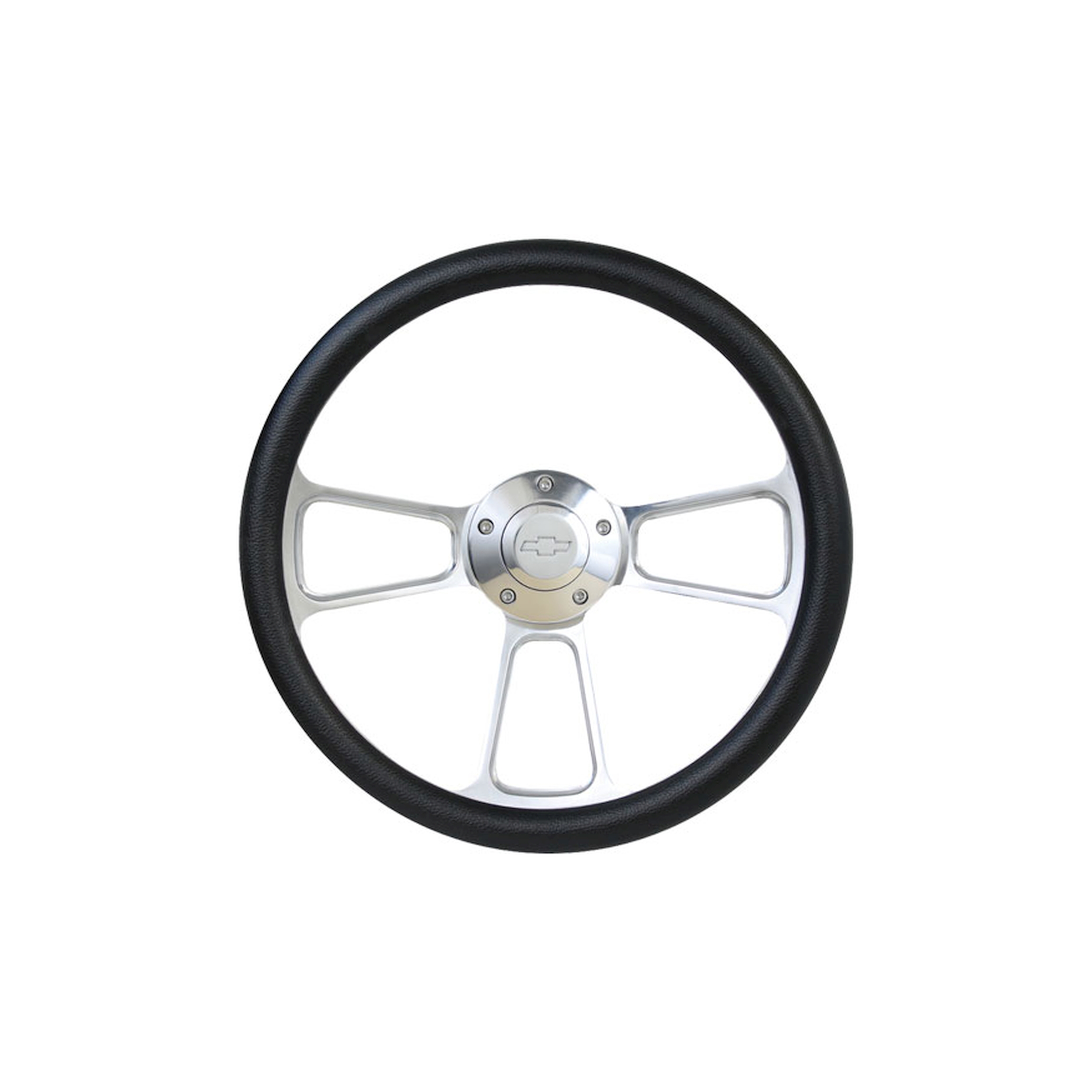 Brothers Trucks Custom Steering Wheels - Polished/Black - Bowtie