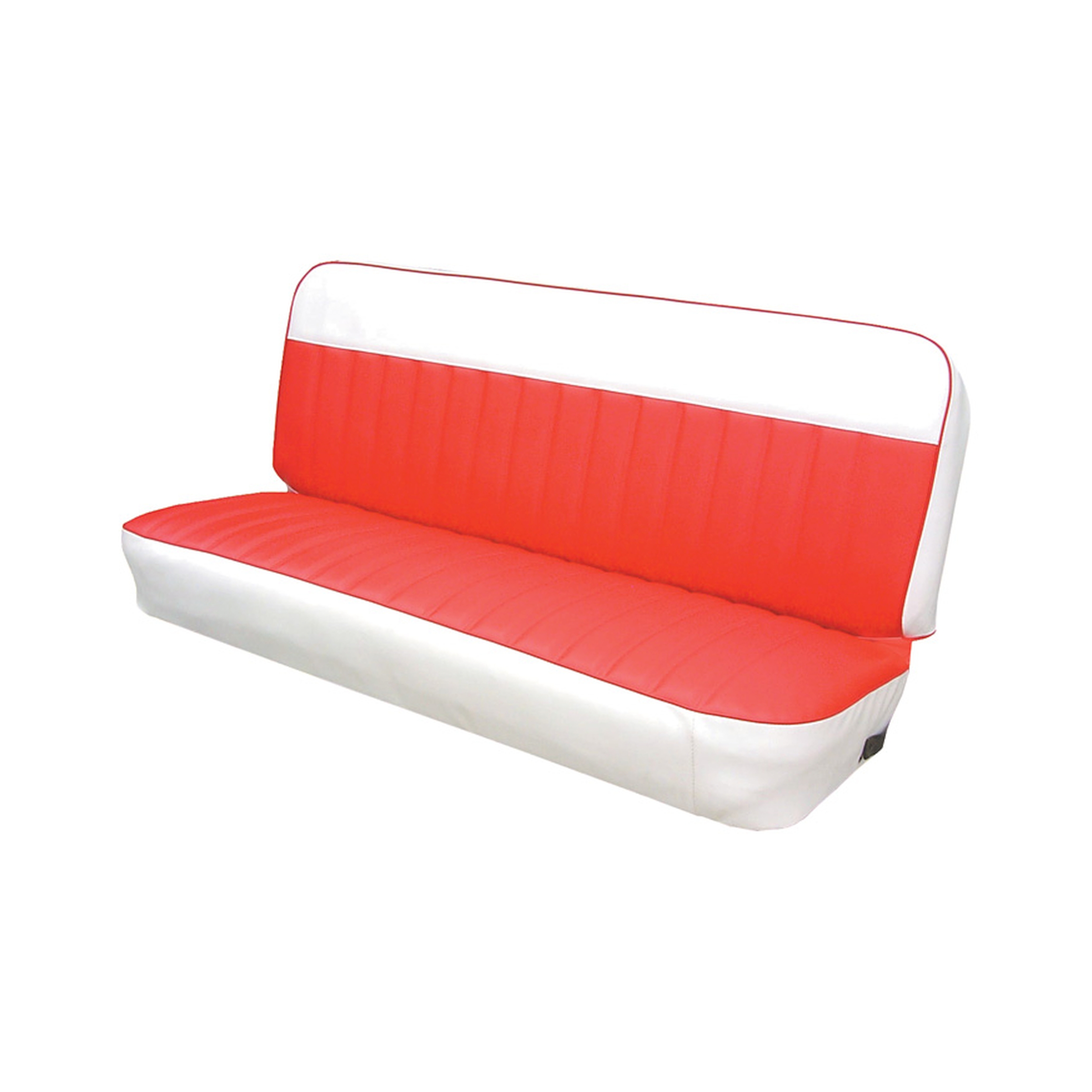 Brothers Trucks Two Tone Seat Cover - Bench - Red/White