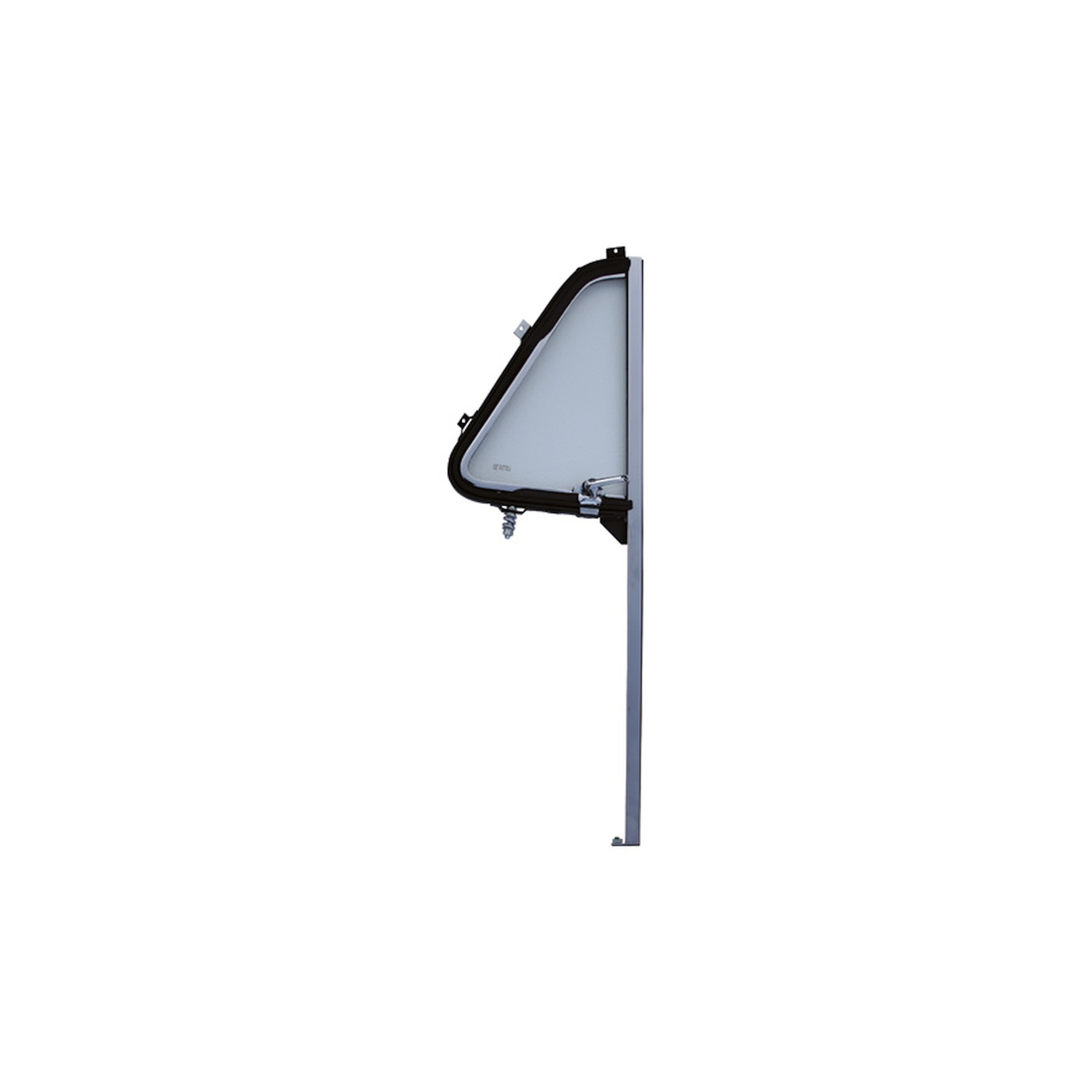 Brothers Trucks Vent Window Assembly - Chrome - Clear - Right