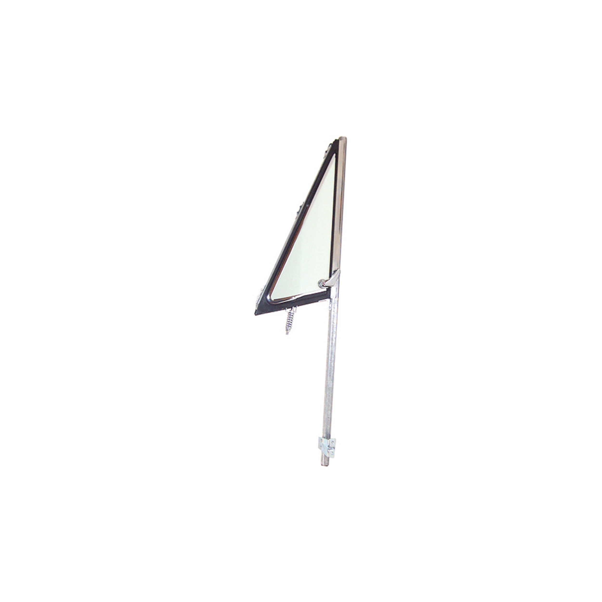 Brothers Trucks Vent Window Assembly - Chrome - Green - Right