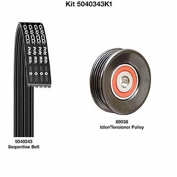 Dayco 5040343K1 SERPENTINE BELT KIT