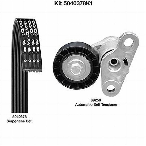 Dayco 5040378K1 SERPENTINE BELT KIT
