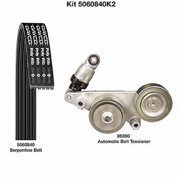 Dayco 5060840K2 SERPENTINE BELT KIT
