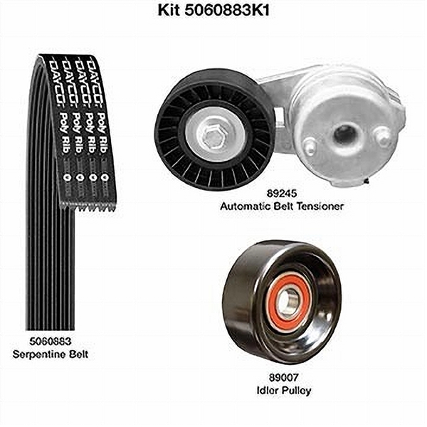 Dayco 5060883K1 SERPENTINE BELT KIT