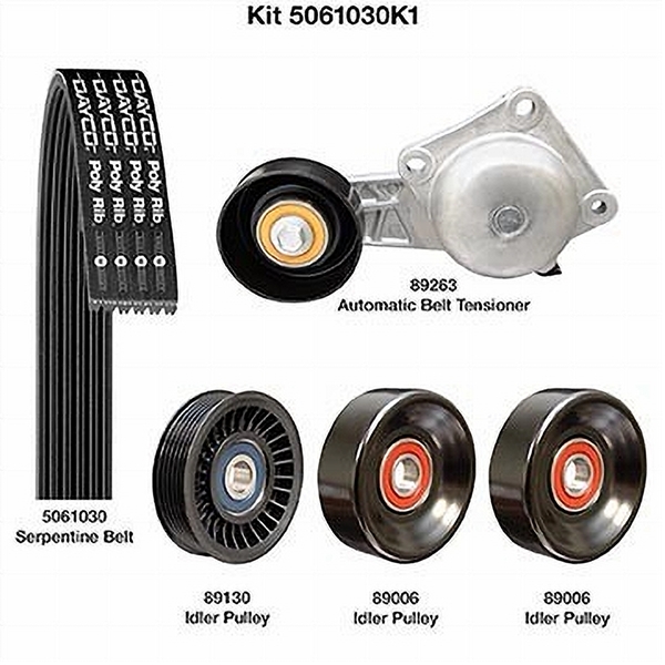 Dayco 5061030K1 SERPENTINE BELT KIT