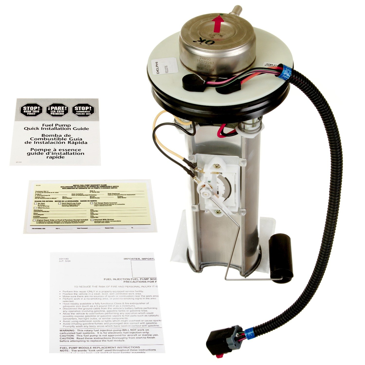 Delphi FG1076 Fuel Pump Module Assembly - Image 5