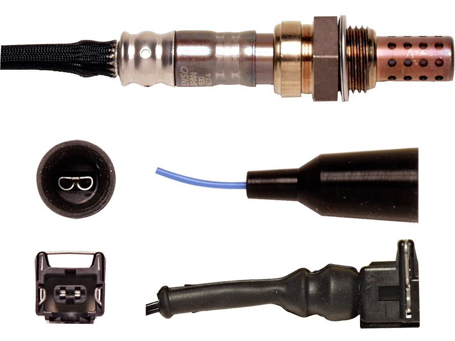 Denso 234-3027 Oxygen Sensor 3 Wire, Direct Fit, Heated, Wire Length: 34.84