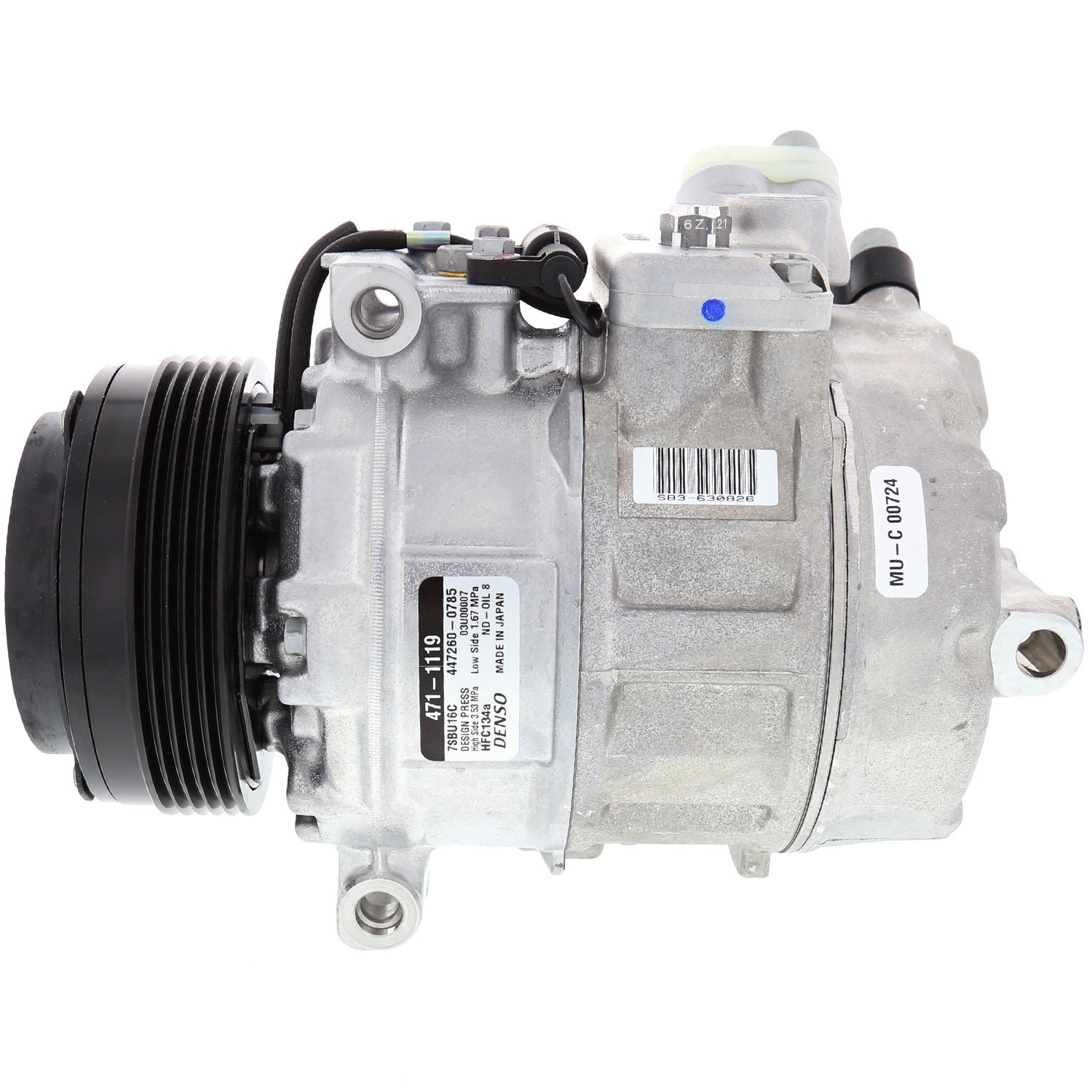 Denso 471-1119 NEW COMPRESSOR W/ CLUTCH - Image 3