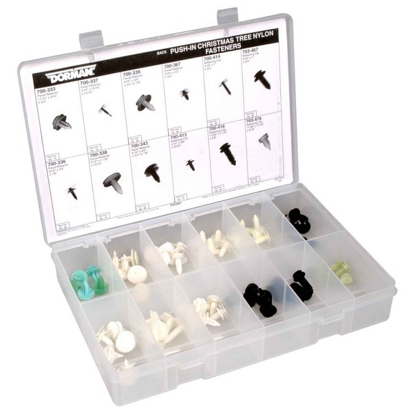 Dorman DOR-030-709 Push-in Nylon Panel Retainer Tech Tray - Image 2