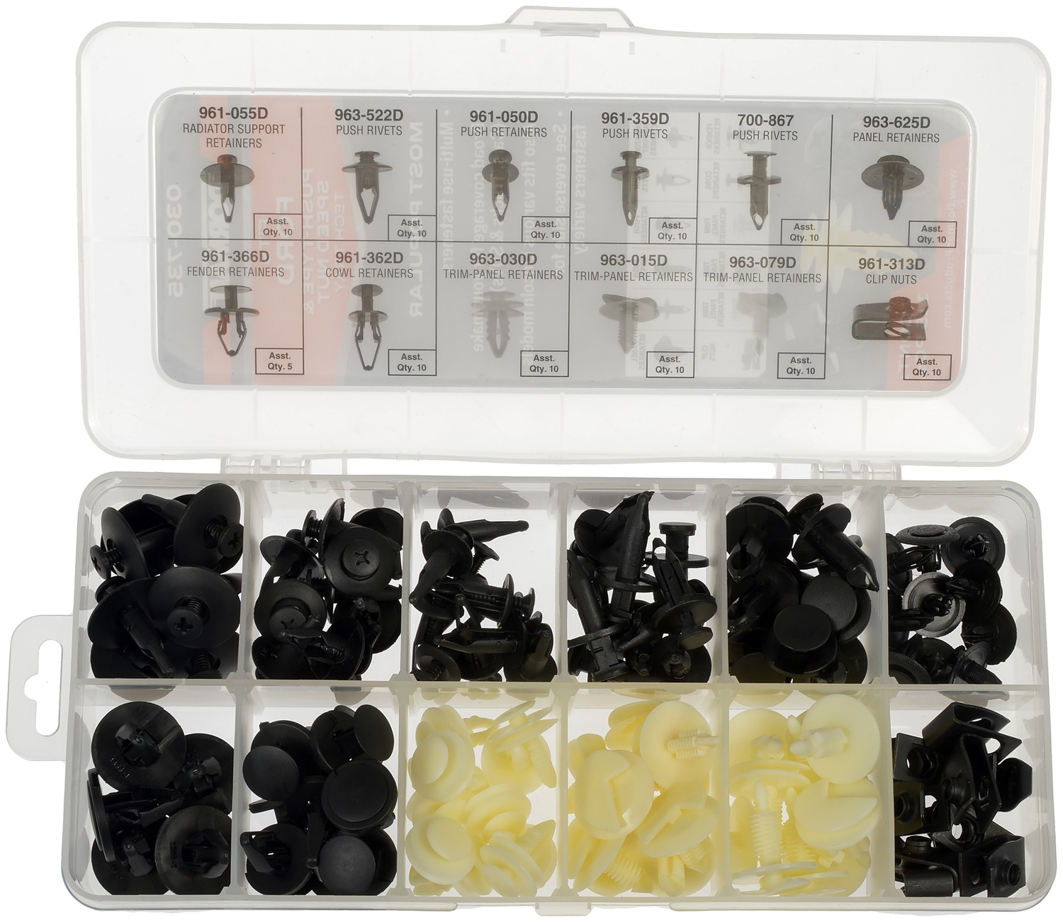 Dorman 030-735 Ford Fastener Tech Tray - Push-Type Retainers And Speed Nut - Image 7