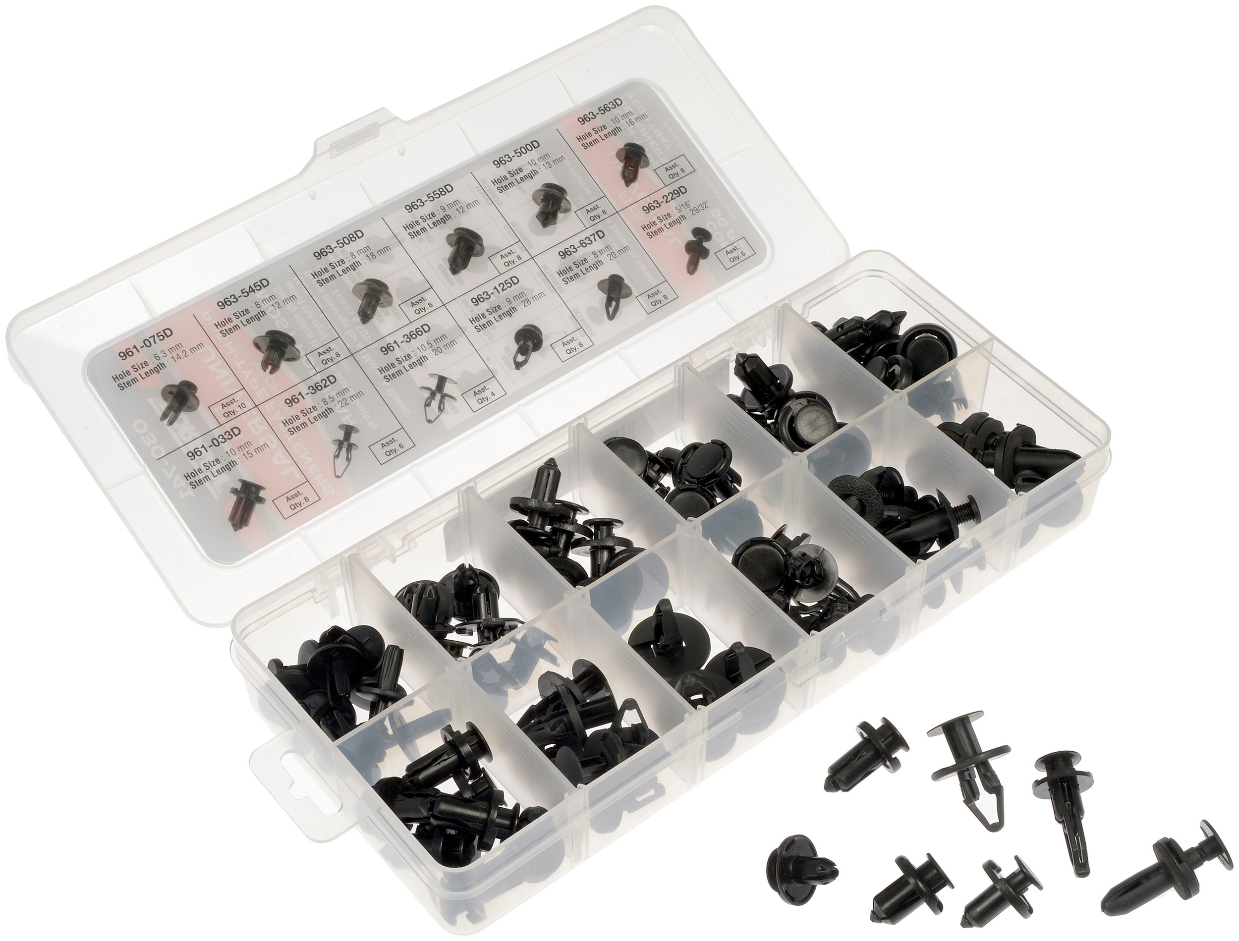 Dorman 030-741 Universal Push-Type Body Fastener Tech Tray
