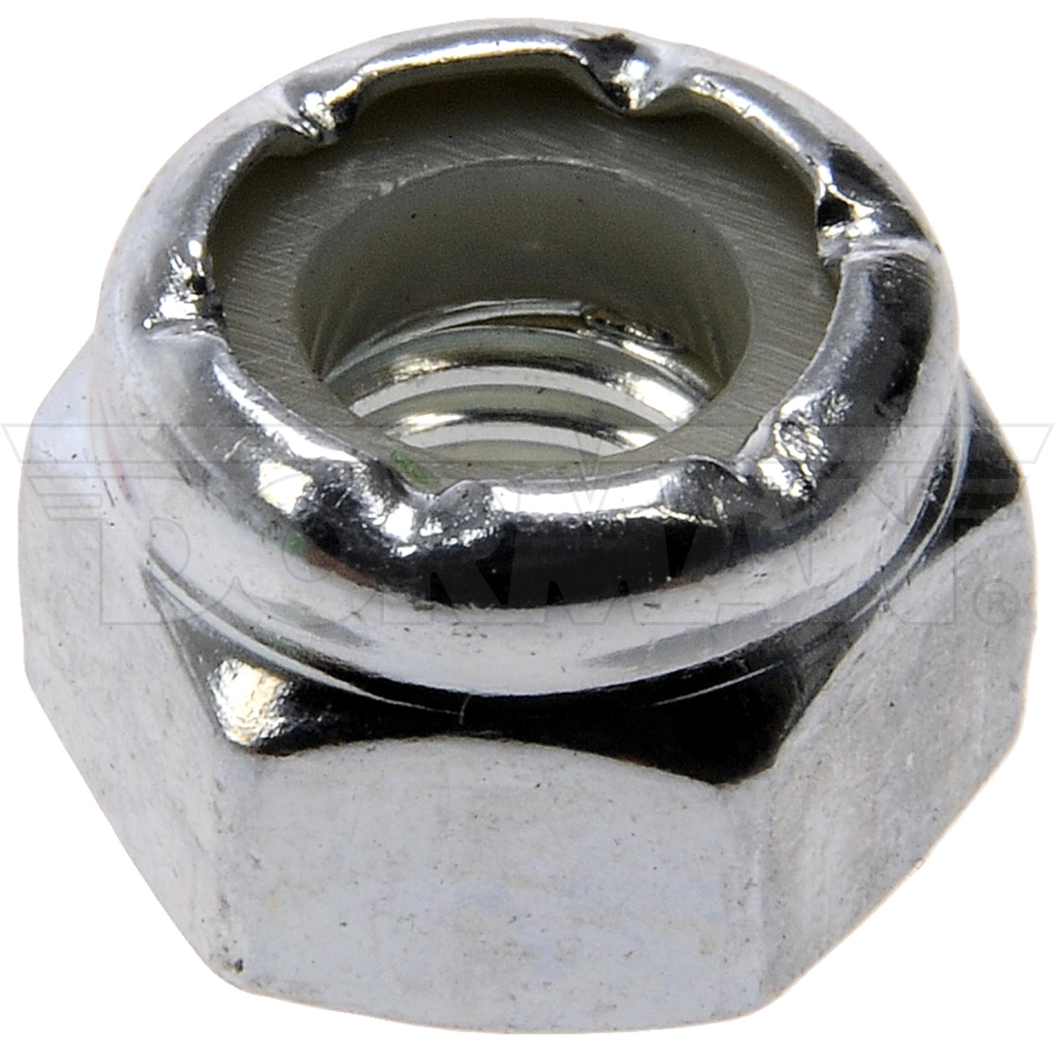 Dorman 251-010 Hex Lock Nuts With Nylon Ring-Grade 2- Thread Size 1/4-28 In.