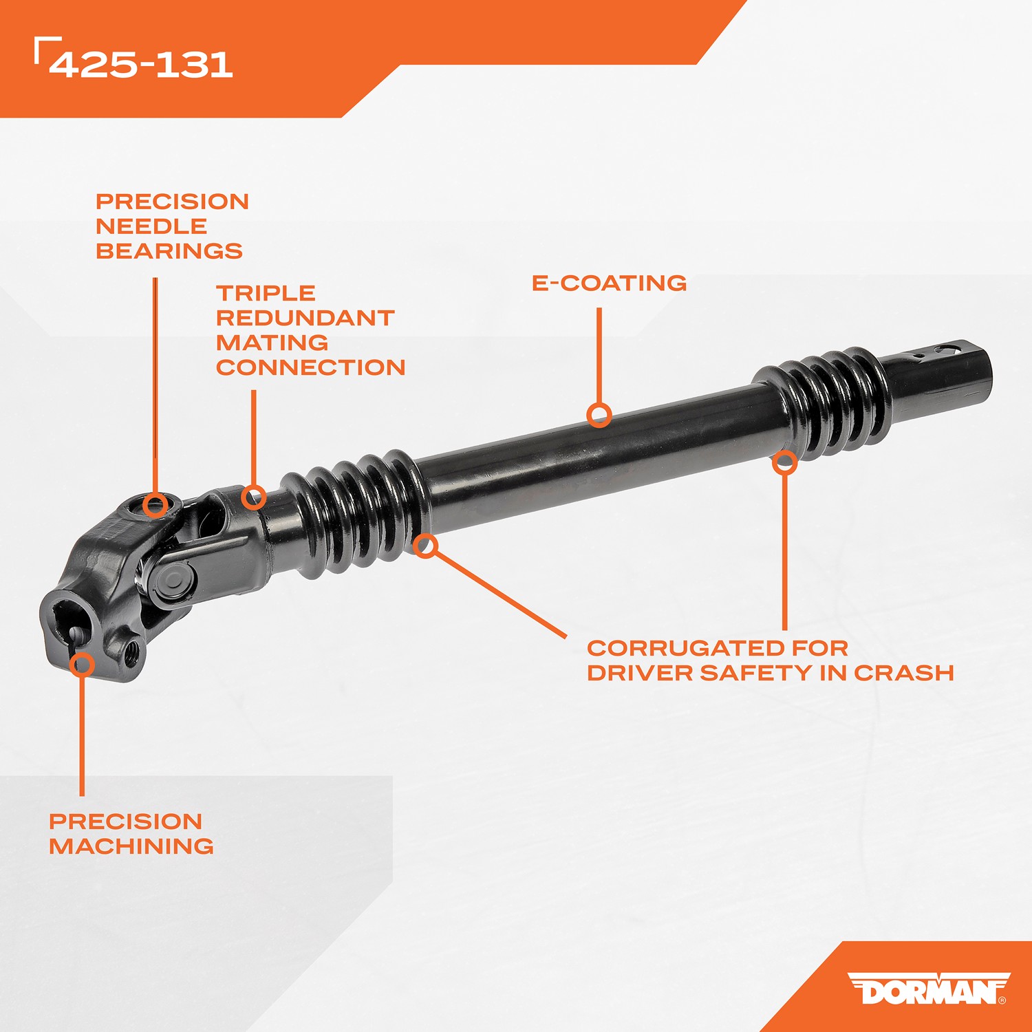 Dorman DOR-425-131 Lower Intermediate Steering Shaft - Image 2