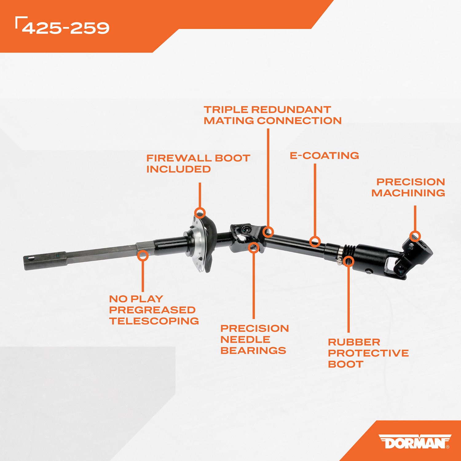 Dorman DOR-425-259 Intermediate Steering Shaft - Image 9