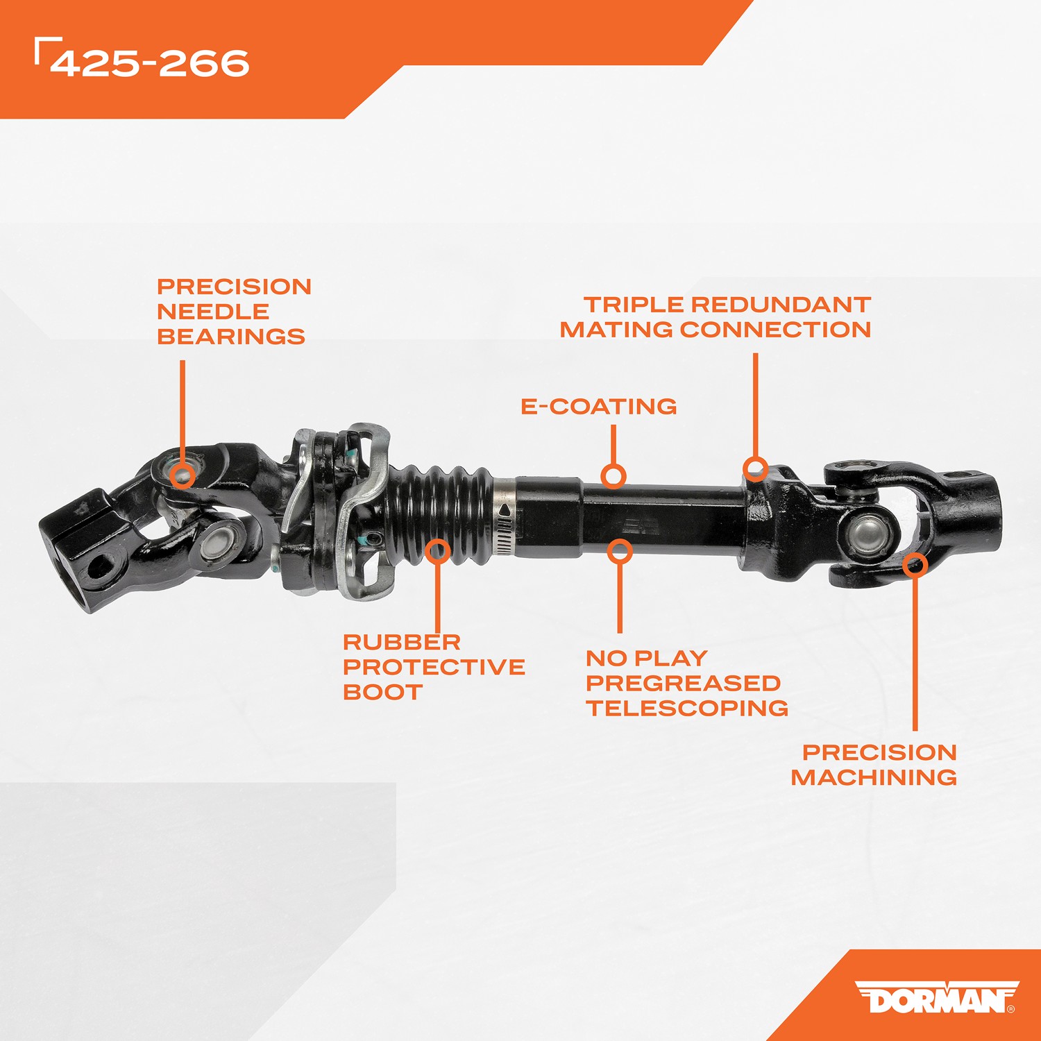 Dorman DOR-425-266 Lower Intermediate Steering Shaft - Image 5