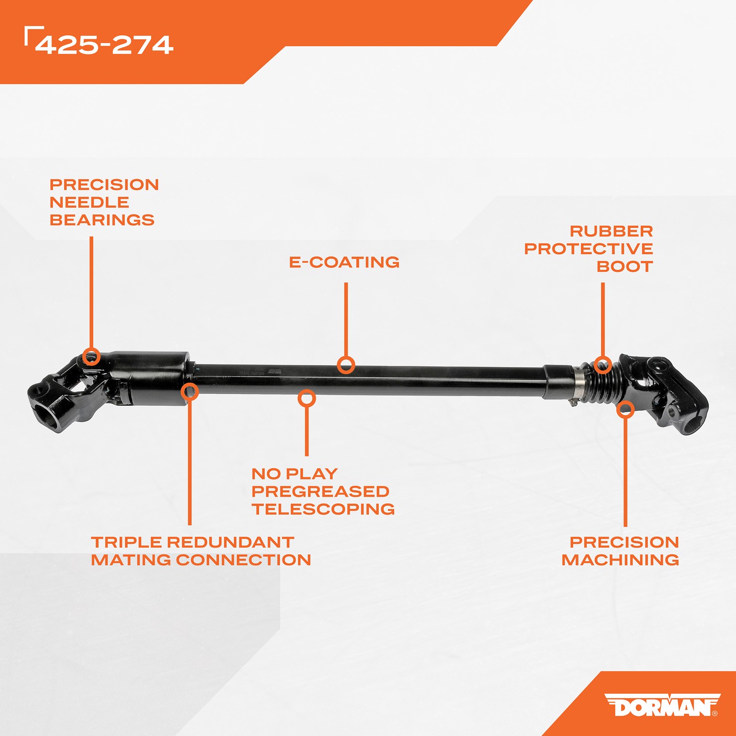 Dorman DOR-425-274 Lower Steering Shaft - Image 2