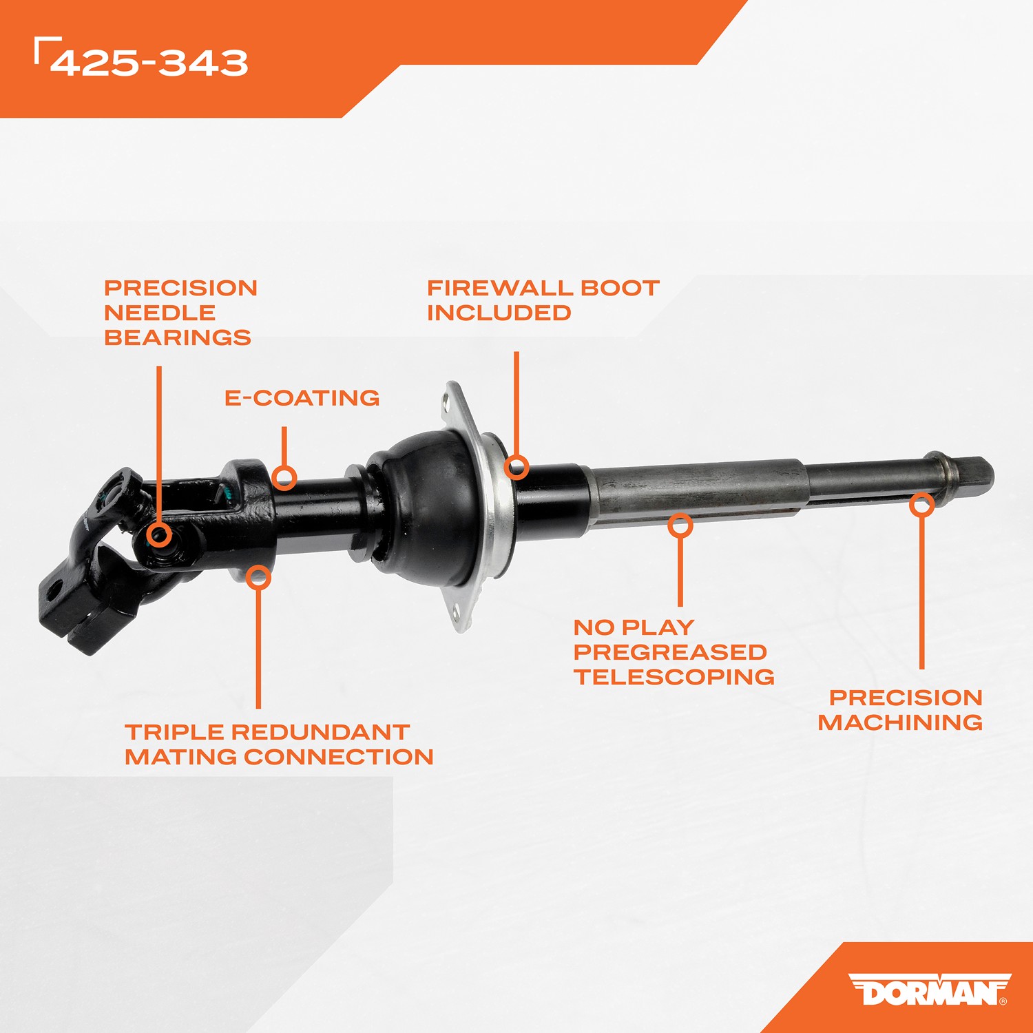 Dorman DOR-425-343 Intermediate Steering Shaft - Image 8