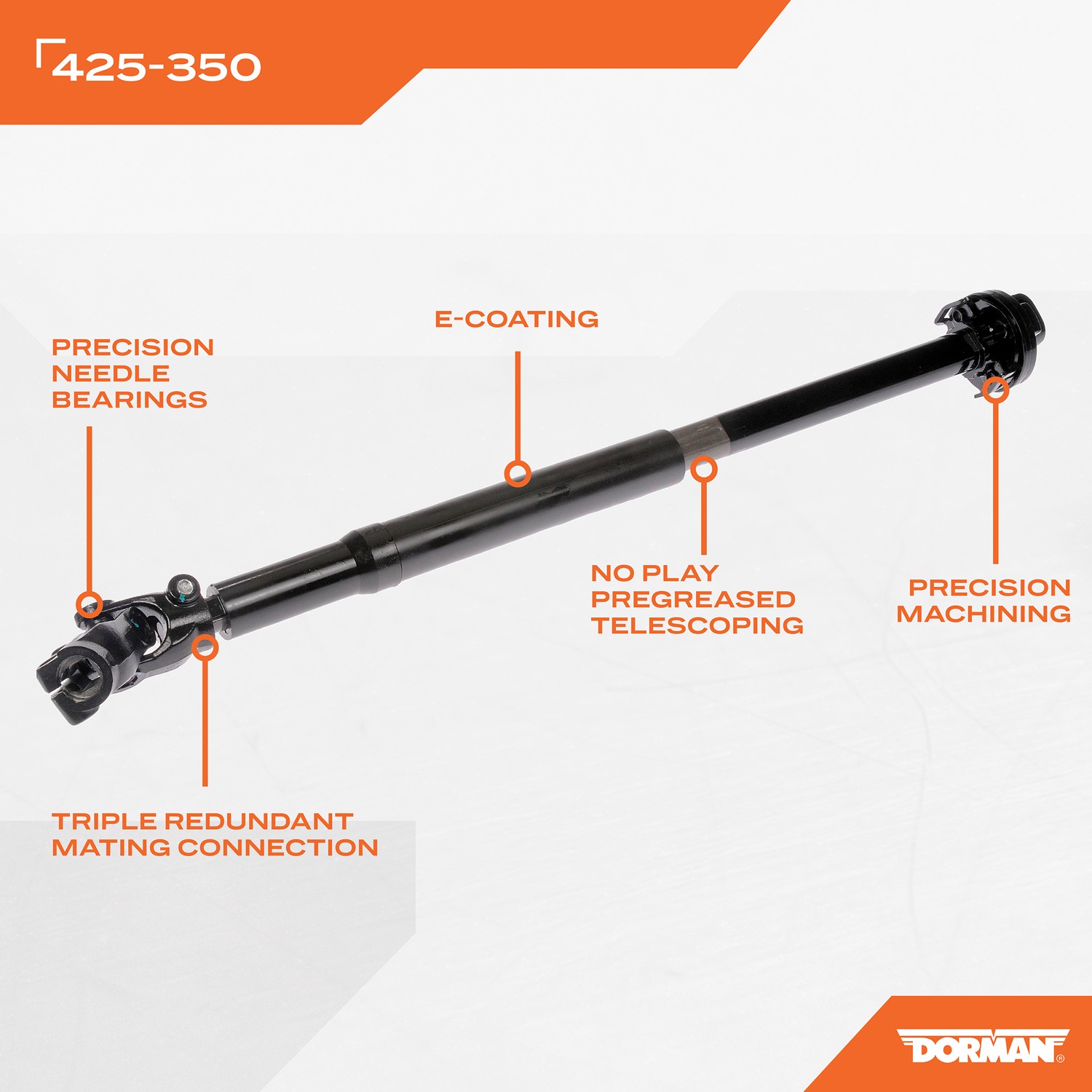 Dorman DOR-425-350 Lower Intermediate Steering Shaft - Image 6