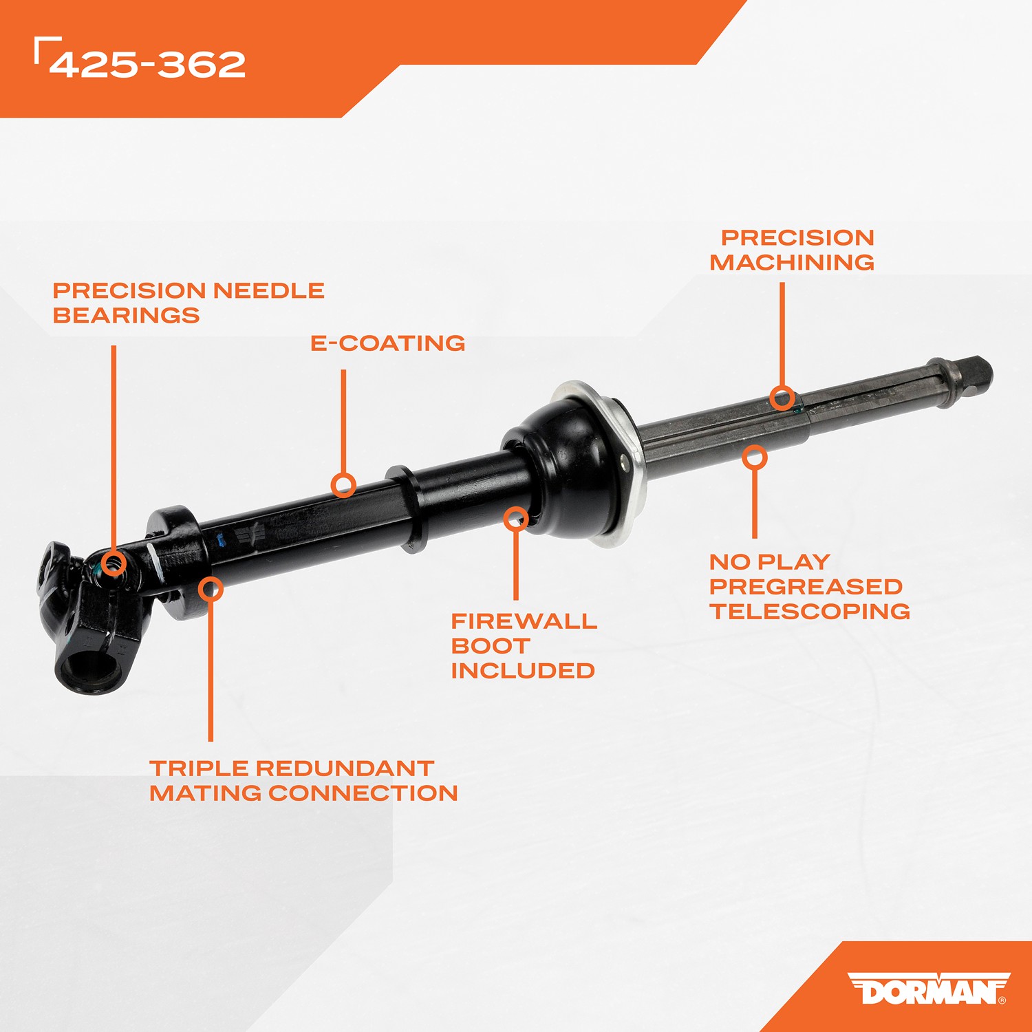 Dorman DOR-425-362 Lower Intermediate Steering Shaft - Image 7