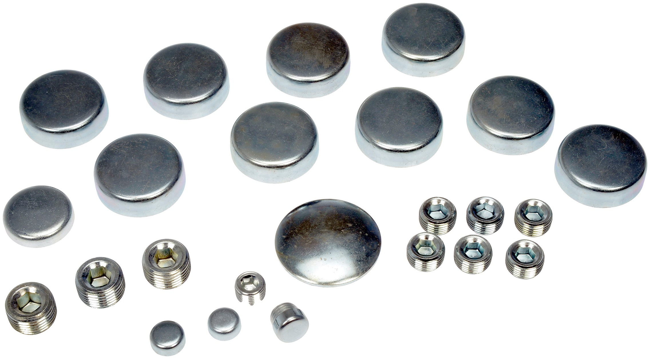 Dorman DOR-557-014 Chrysler Steel Expansion Plug Kit, 14 Expansion Plugs, 11 Pipe Plugs