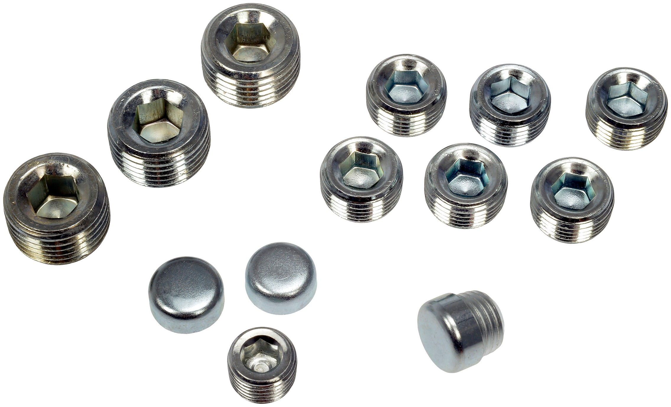 Dorman DOR-557-014 Chrysler Steel Expansion Plug Kit, 14 Expansion Plugs, 11 Pipe Plugs - Image 3