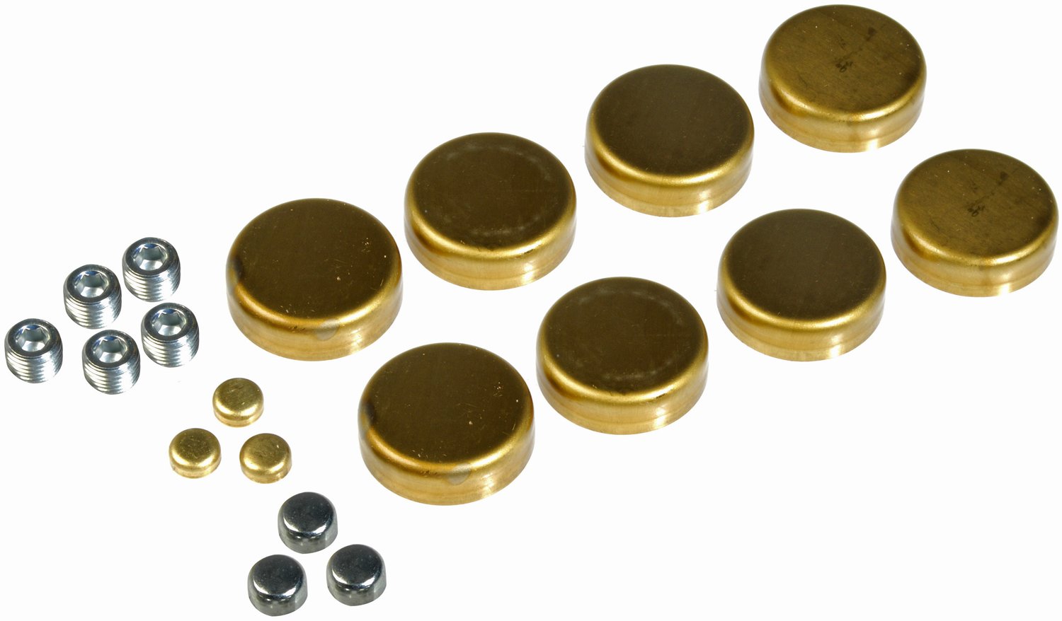 Dorman 567-001 Gm Brass Expansion Plug Kit, 15 Expansion Plugs, 5 Pipe Plugs