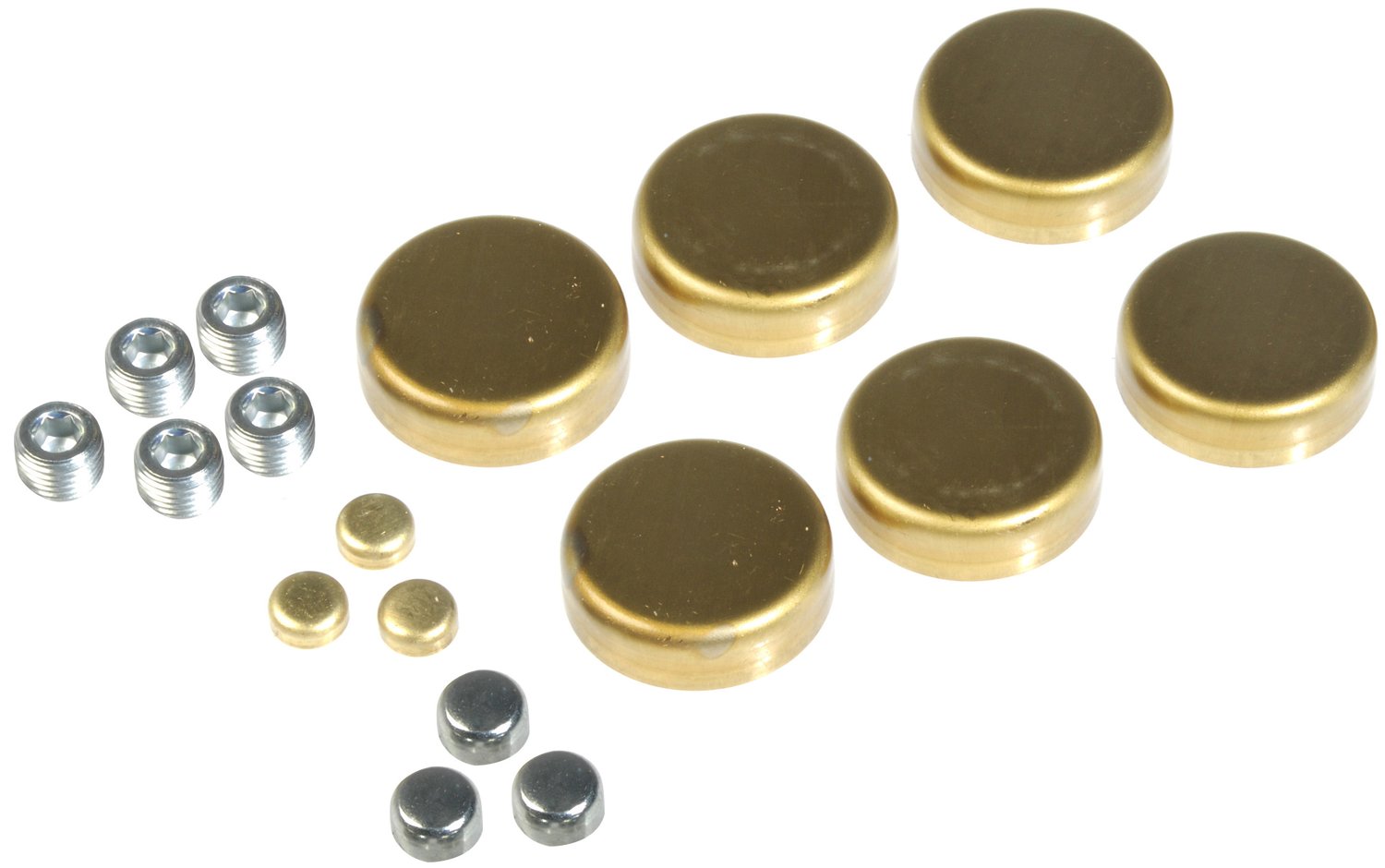 Dorman DOR-567-014 Chrysler Brass Expansion Plug Kit, 14 Expansion Plugs, 11 Pipe Plugs